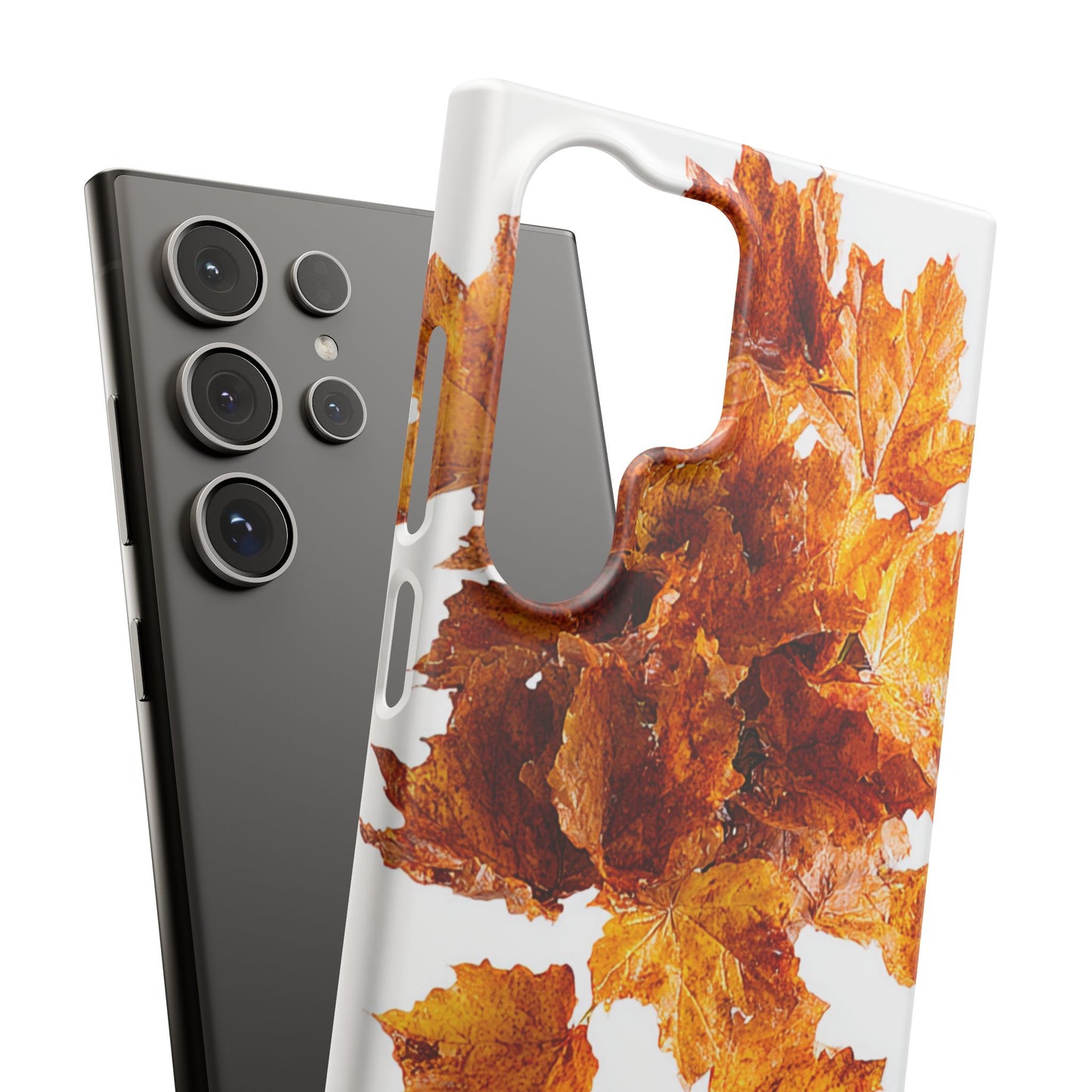 Autumn Leaf Phone Case | Fall Snap Cases, Phone Accessories, Nature Lover Gift, Seasonal Decor, Cozy Fall Vibes
