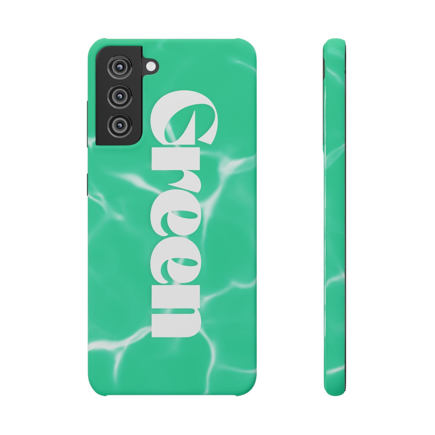 Aqua Pool Vibe Snap Case, Tropical Phone Cover, Summer Accessory, Trendy Gift for Friends, Beach Lover's Essential