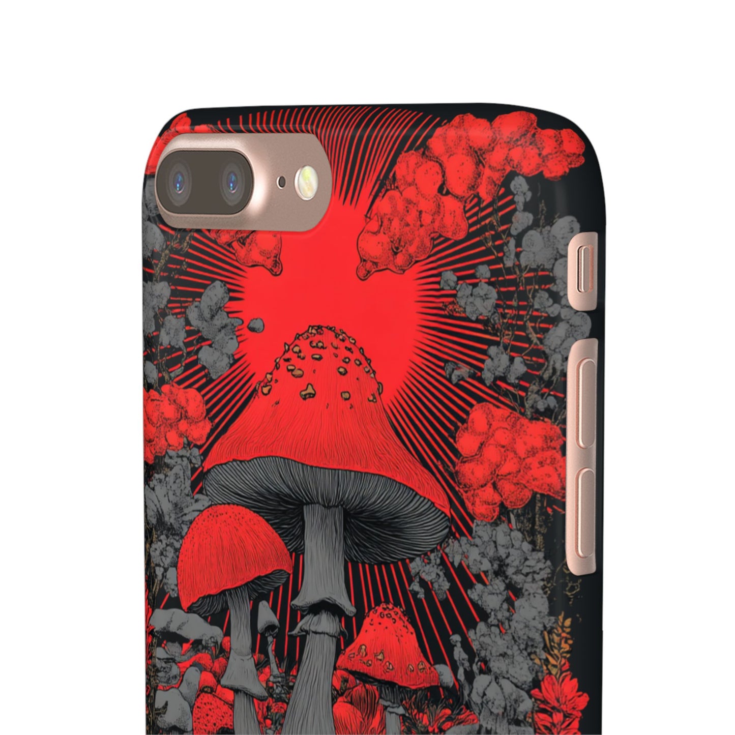 Fantasy Mushroom Snap Case Custom Phone Cover for iPhone and Samsung Mate and Glossy Avvialable