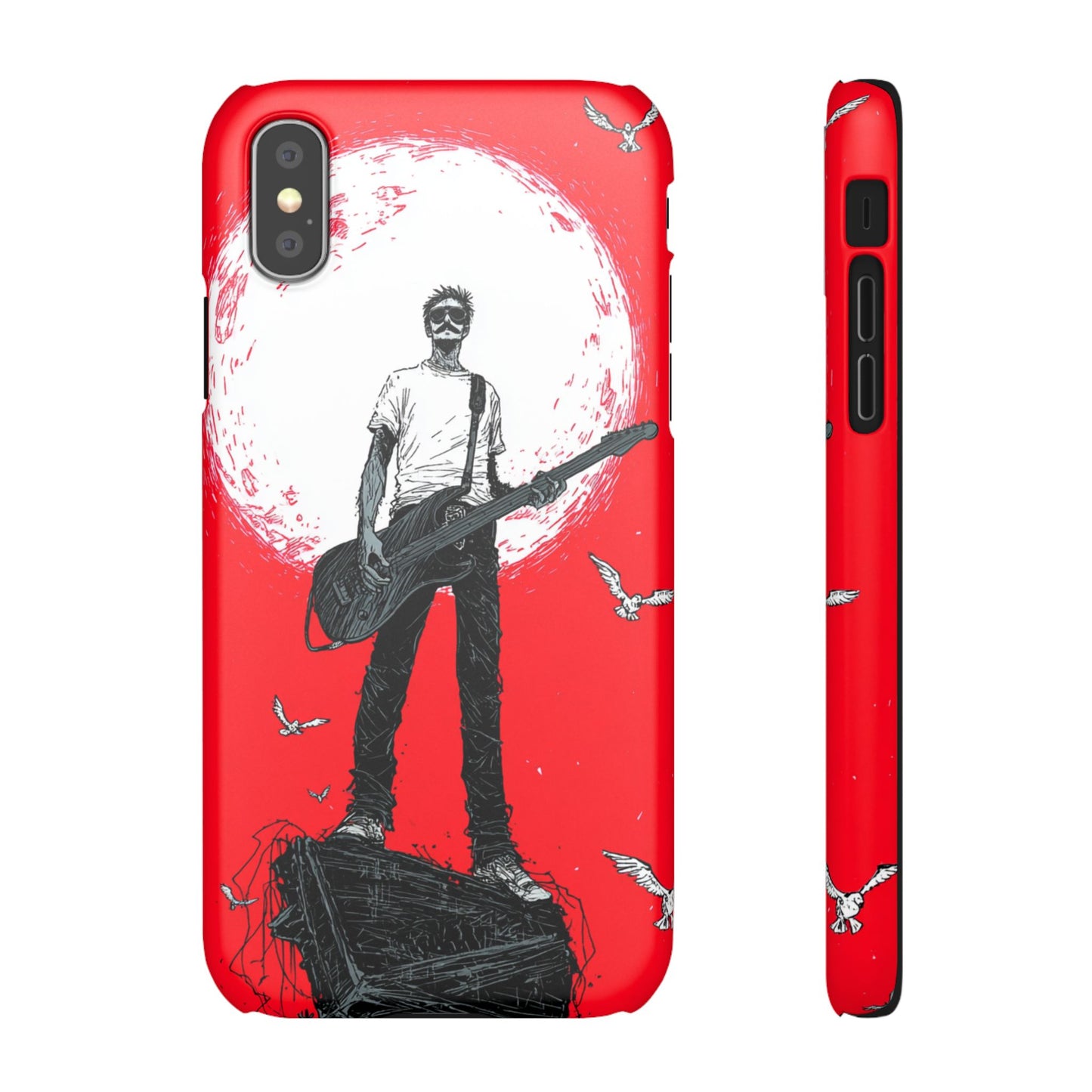 Rock & Roll Snap Cases - Music Lover's Phone Protection, Edgy Art, Gift for Guitarists, Cool Accessory for Teens