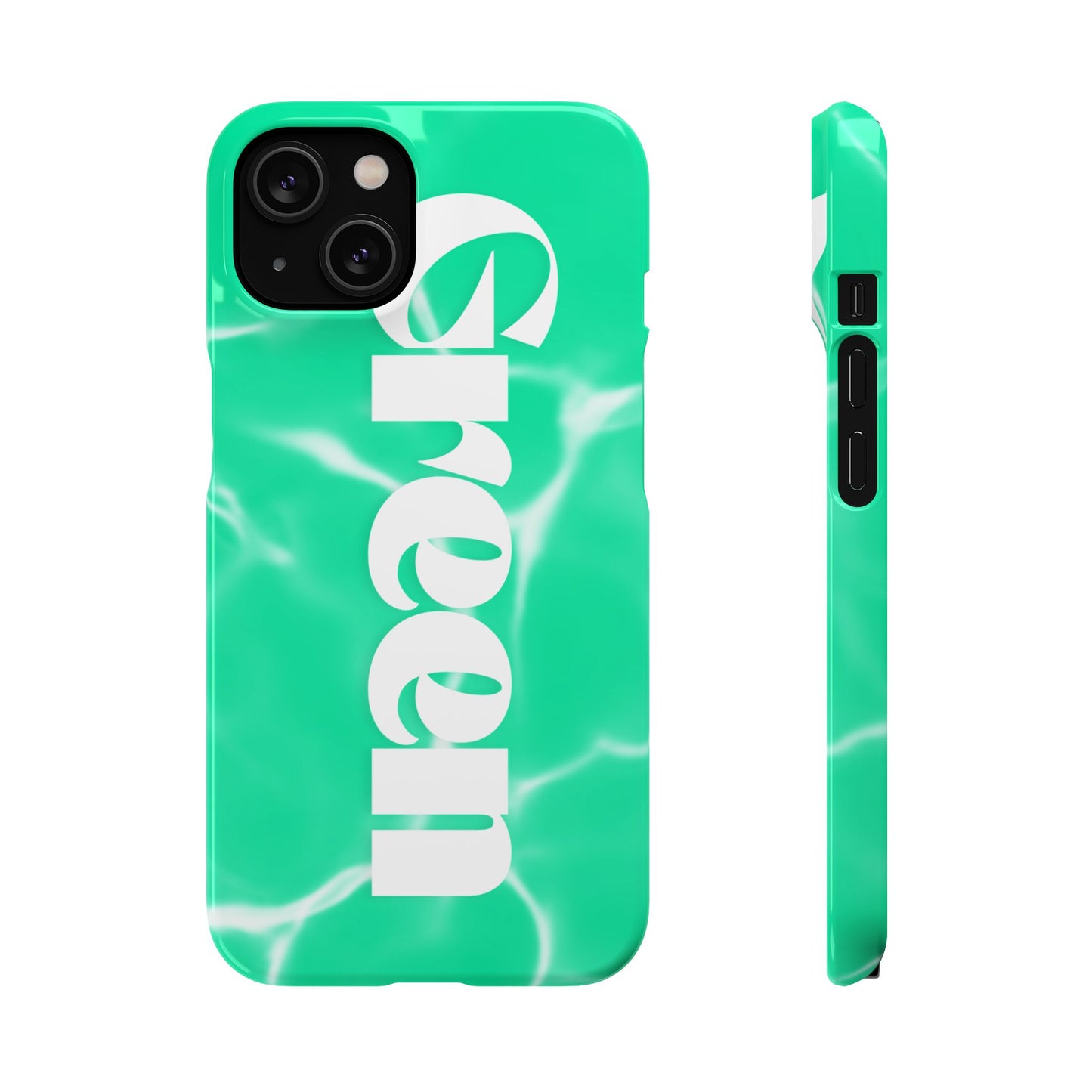 Aqua Pool Vibe Snap Case, Tropical Phone Cover, Summer Accessory, Trendy Gift for Friends, Beach Lover's Essential