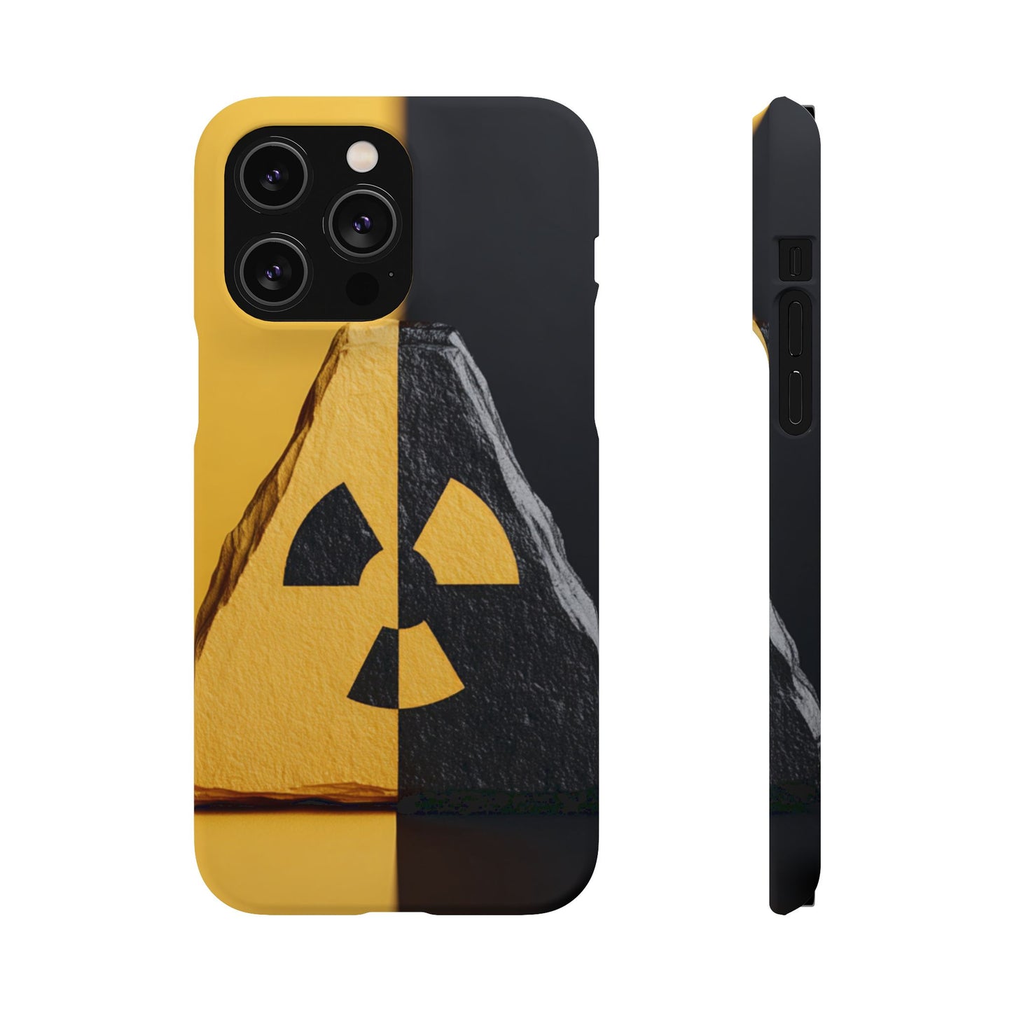 Bold Graphic Snap Case, Radiation Symbol Phone Cover, Trendy Phone Accessory, Unique Gift for Tech Lovers, Stylish Mobile Case