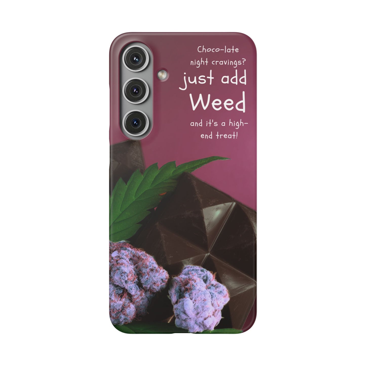 High-End Treat Snap Cases for Weed Enthusiasts Iphone and Samsung Phone Cover