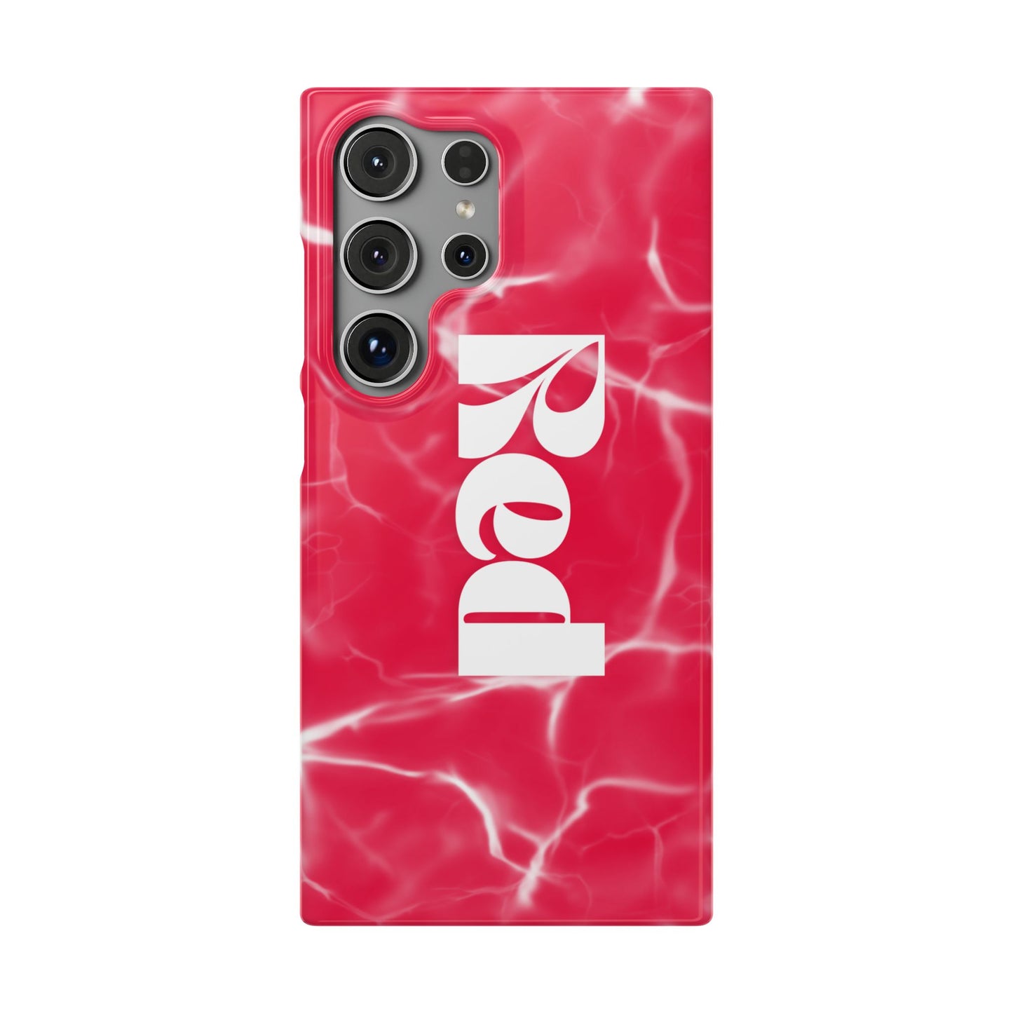 Vibrant Red Snap Case for iPhone, Trendy Phone Cover, Gift for Her, Summer Accessory, Stylish Tech Protection