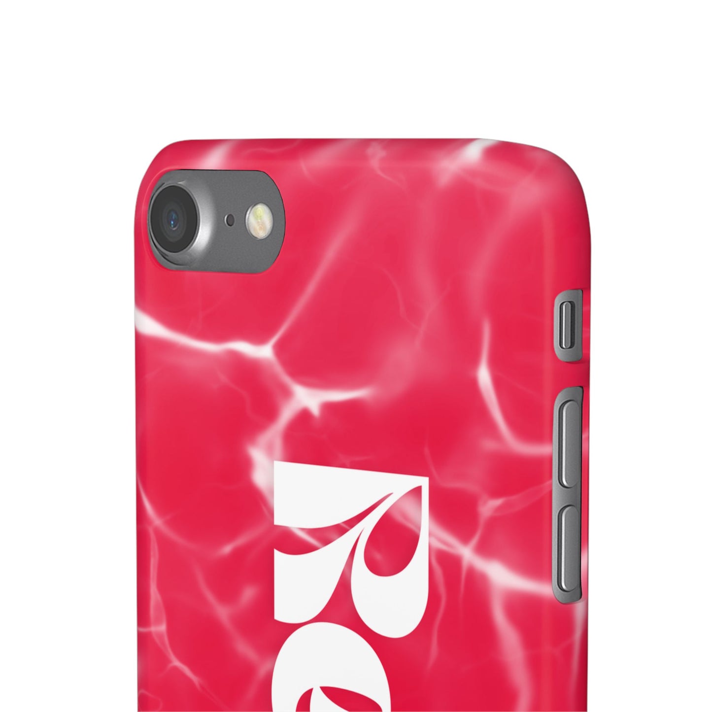 Vibrant Red Snap Case for iPhone, Trendy Phone Cover, Gift for Her, Summer Accessory, Stylish Tech Protection