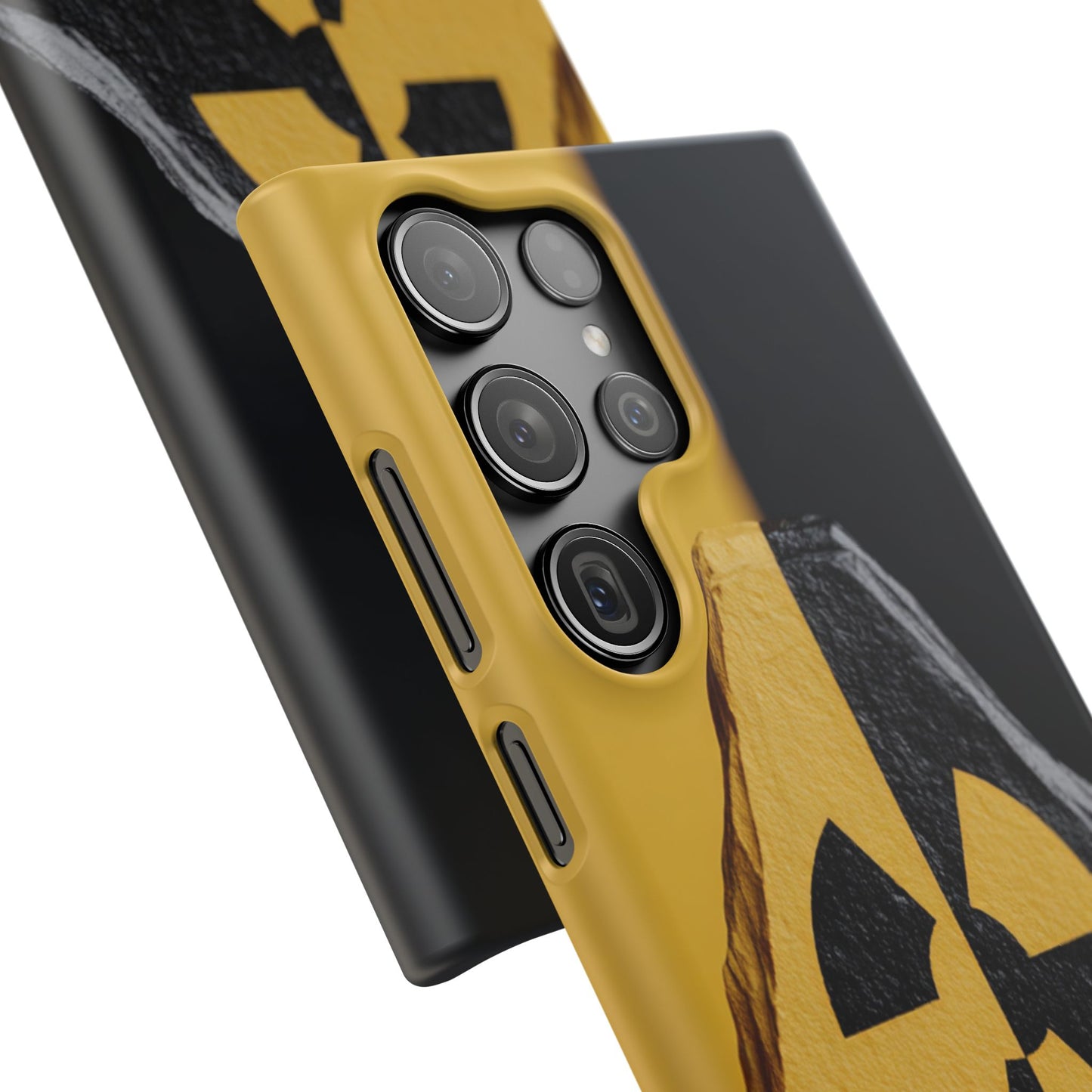 Bold Graphic Snap Case, Radiation Symbol Phone Cover, Trendy Phone Accessory, Unique Gift for Tech Lovers, Stylish Mobile Case