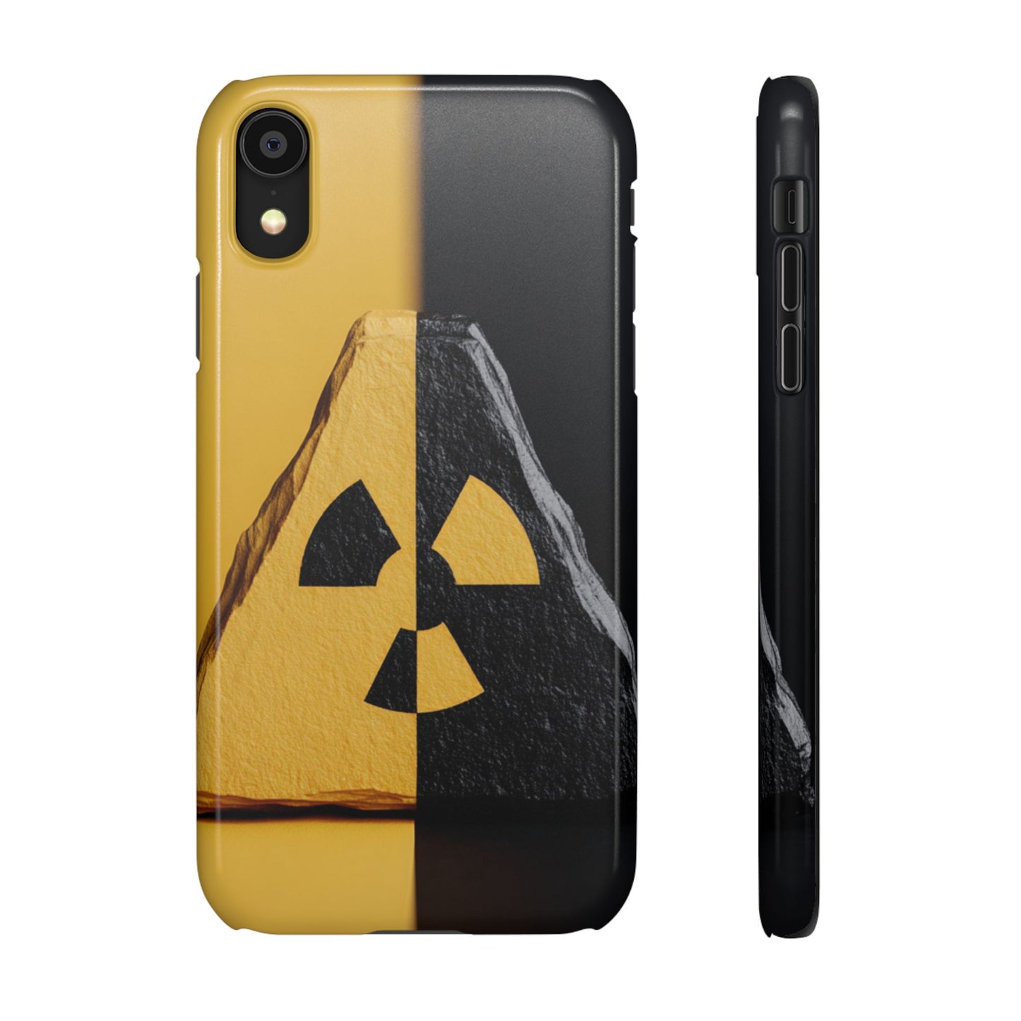 Bold Graphic Snap Case, Radiation Symbol Phone Cover, Trendy Phone Accessory, Unique Gift for Tech Lovers, Stylish Mobile Case