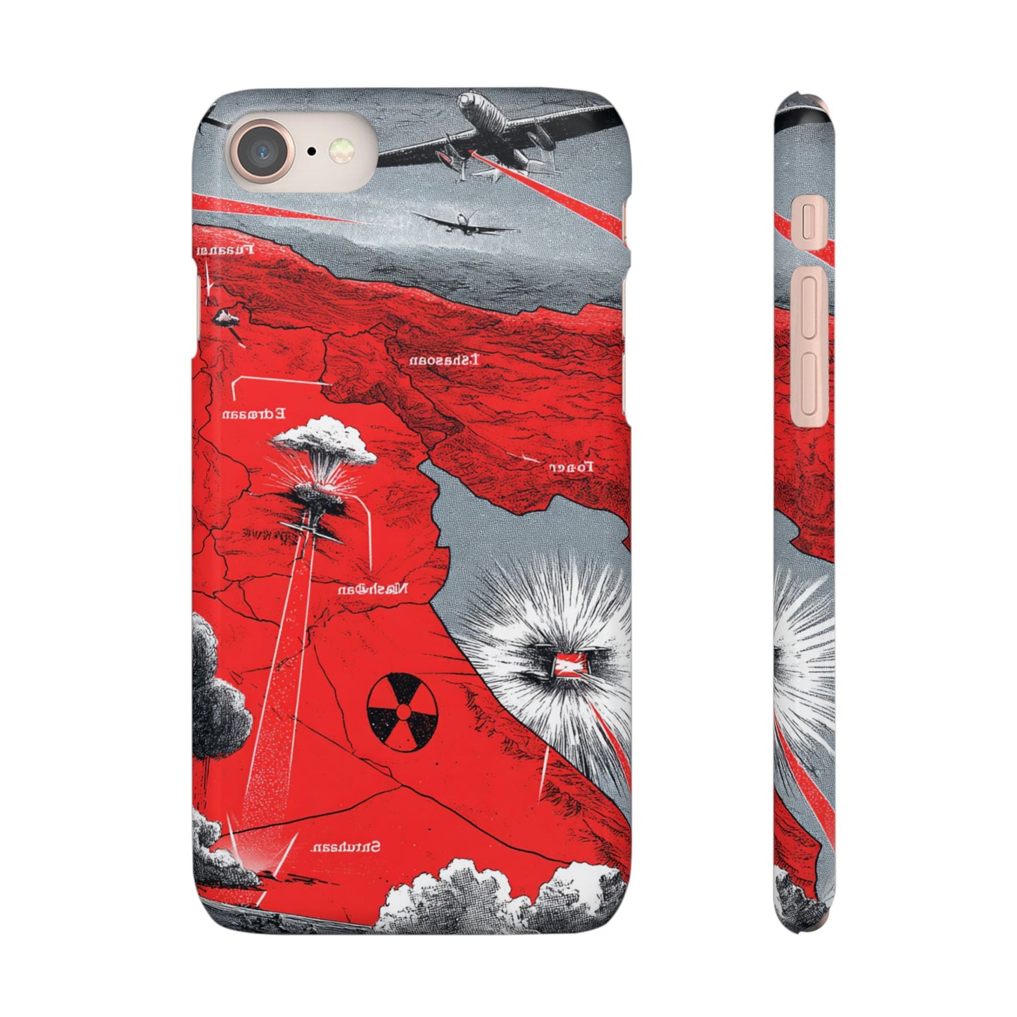 Bold Graphic Snap Case with Dramatic Design, Unique Phone Cover, Artistic Protection for iPhone, Trendy Gadget Gift, Edgy Tech Accessory