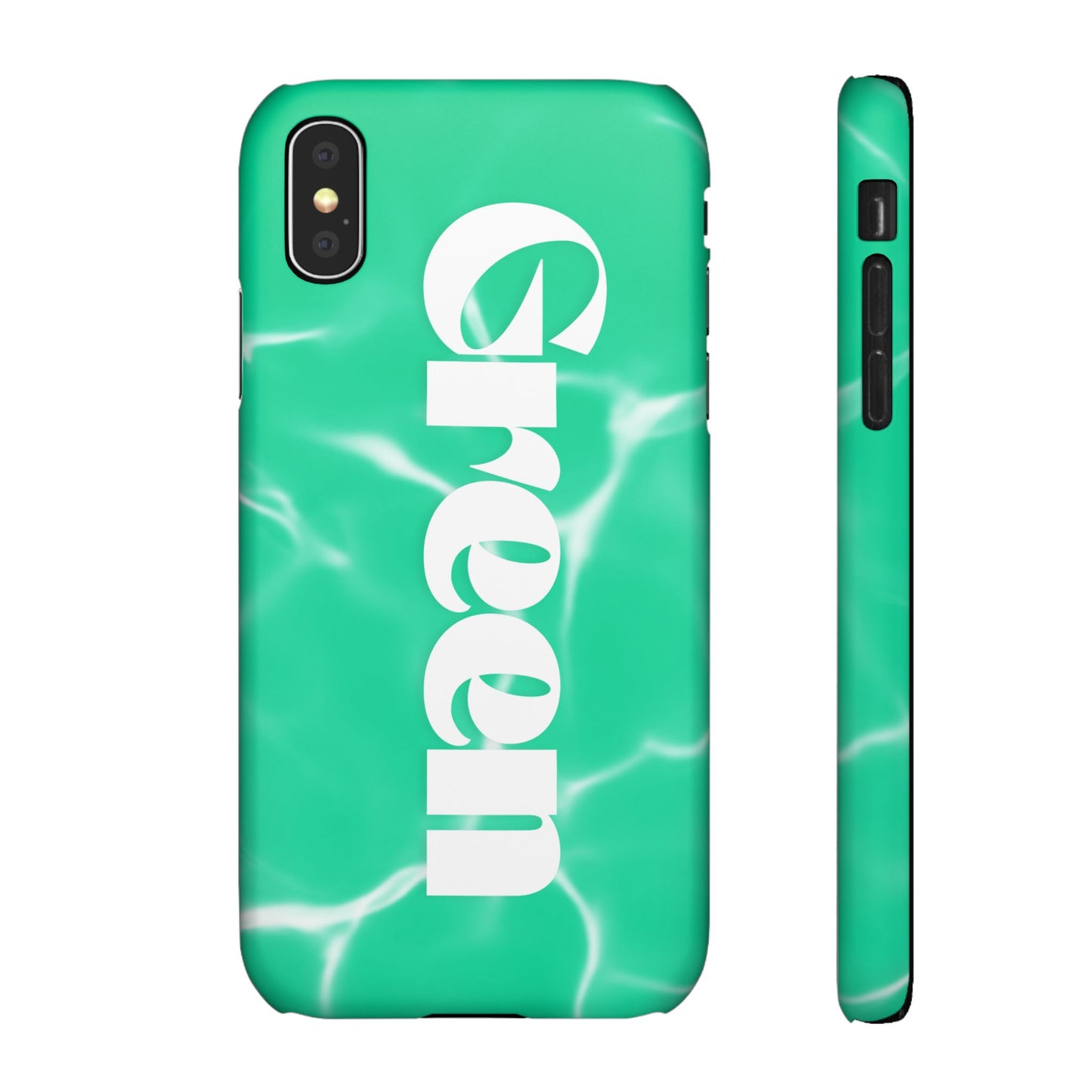Aqua Pool Vibe Snap Case, Tropical Phone Cover, Summer Accessory, Trendy Gift for Friends, Beach Lover's Essential