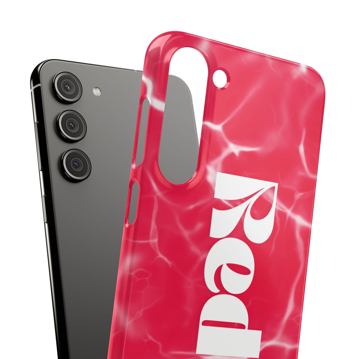 Vibrant Red Snap Case for iPhone, Trendy Phone Cover, Gift for Her, Summer Accessory, Stylish Tech Protection
