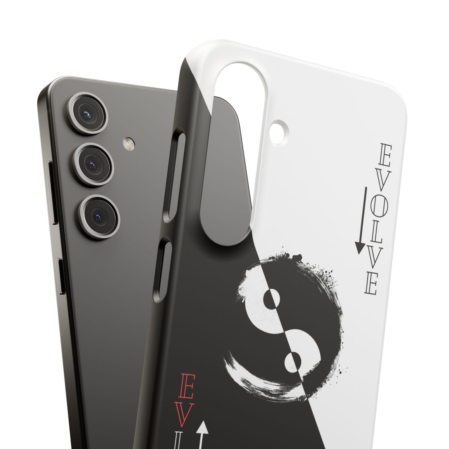 Yin Yang Evolve Black and White Snap Case Cover for iPhone and Samsung