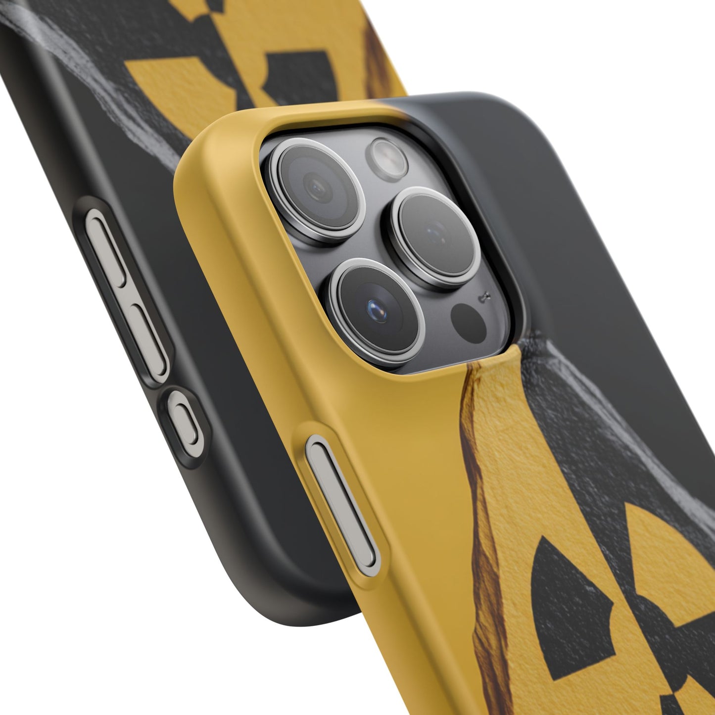 Bold Graphic Snap Case, Radiation Symbol Phone Cover, Trendy Phone Accessory, Unique Gift for Tech Lovers, Stylish Mobile Case