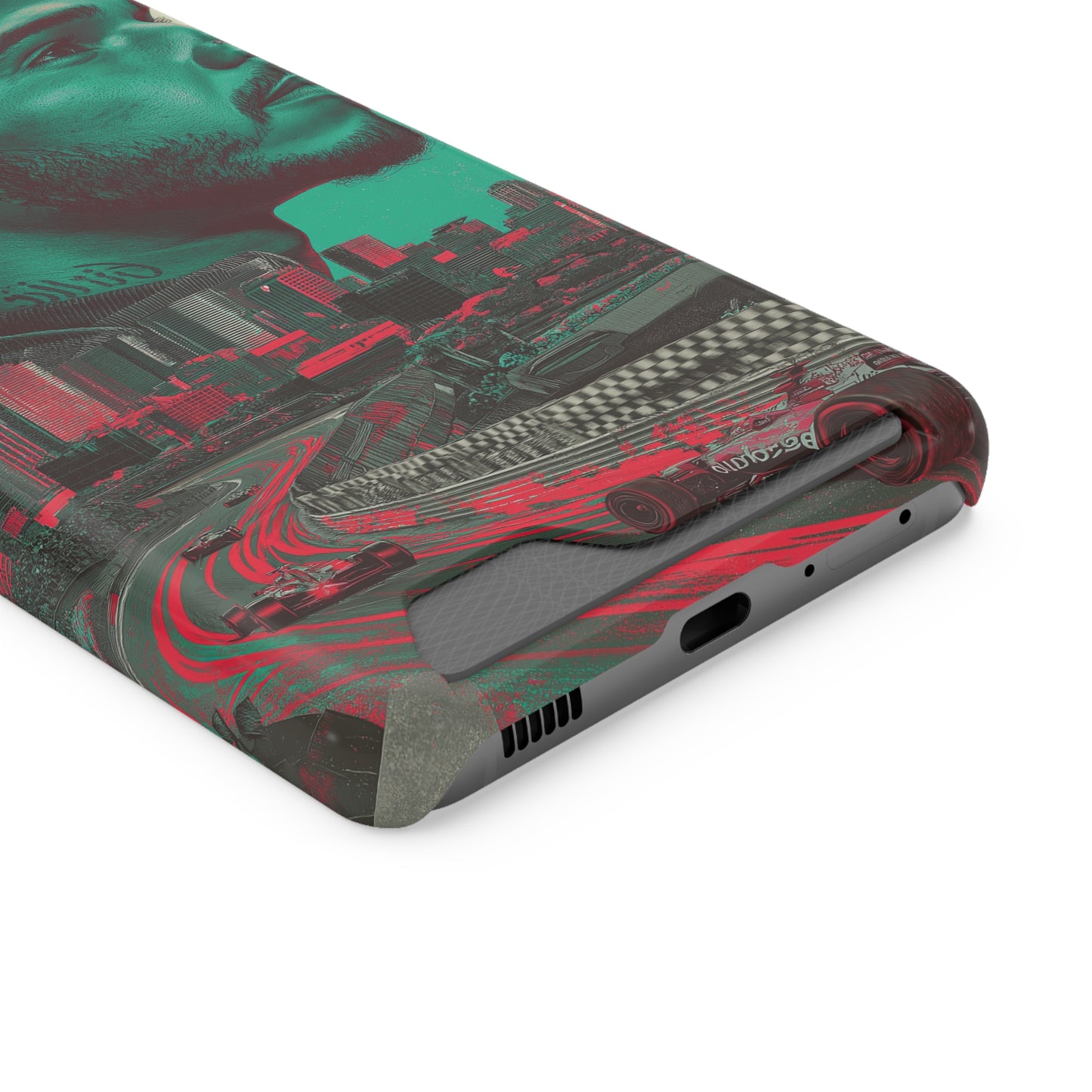Racing Phone Case, Card Holder Case, Sports Phone Cover, Gift for Car Enthusiasts, Personalized Cell Phone Protector