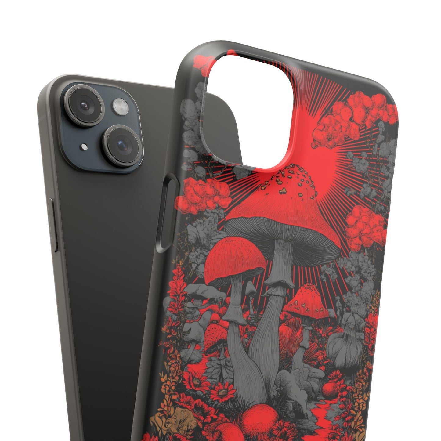 Fantasy Mushroom Snap Case Custom Phone Cover for iPhone and Samsung Mate and Glossy Avvialable