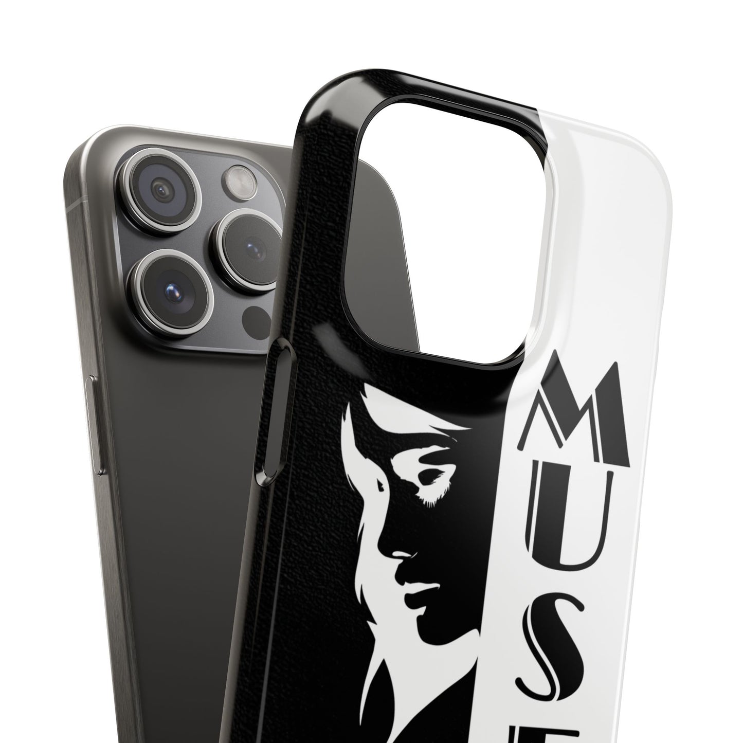 Black And White Bold Muse Snap Case Cover for iPhone and Samsung