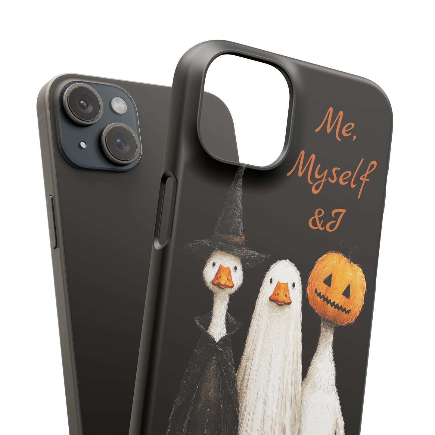 Halloween Goose Snap Case, Funny Goose Phone Case, Fall Accessories, Cute Halloween Gift, Me Myself & I Design