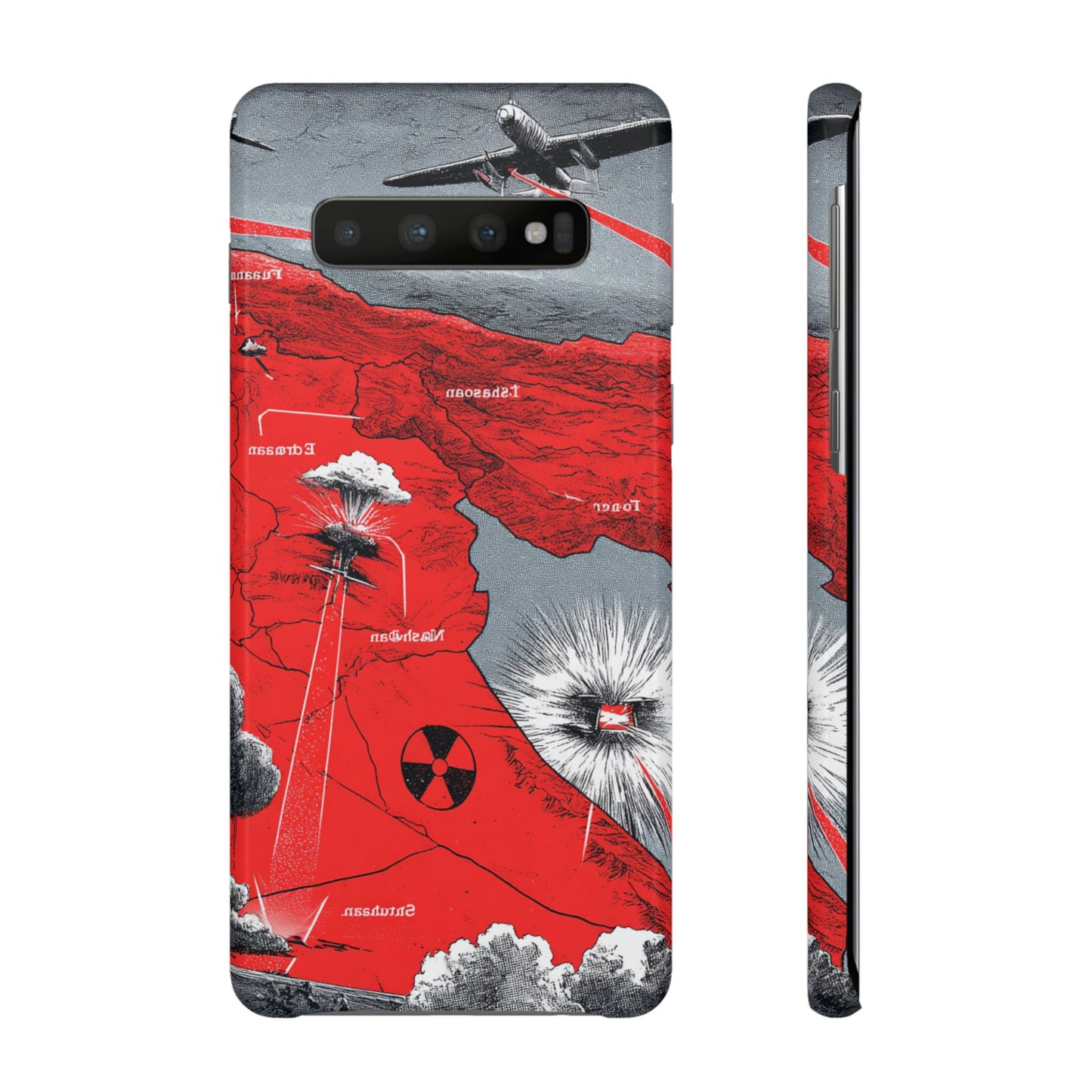 Bold Graphic Snap Case with Dramatic Design, Unique Phone Cover, Artistic Protection for iPhone, Trendy Gadget Gift, Edgy Tech Accessory