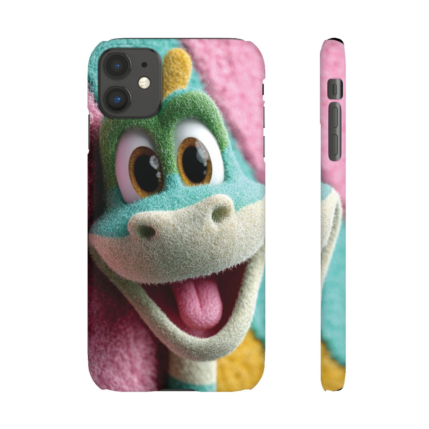 Fun Dino Snap Case for Kids | Cute Phone Cover | Colorful Mobile Accessory | Birthday Gift | Child's Tech Style