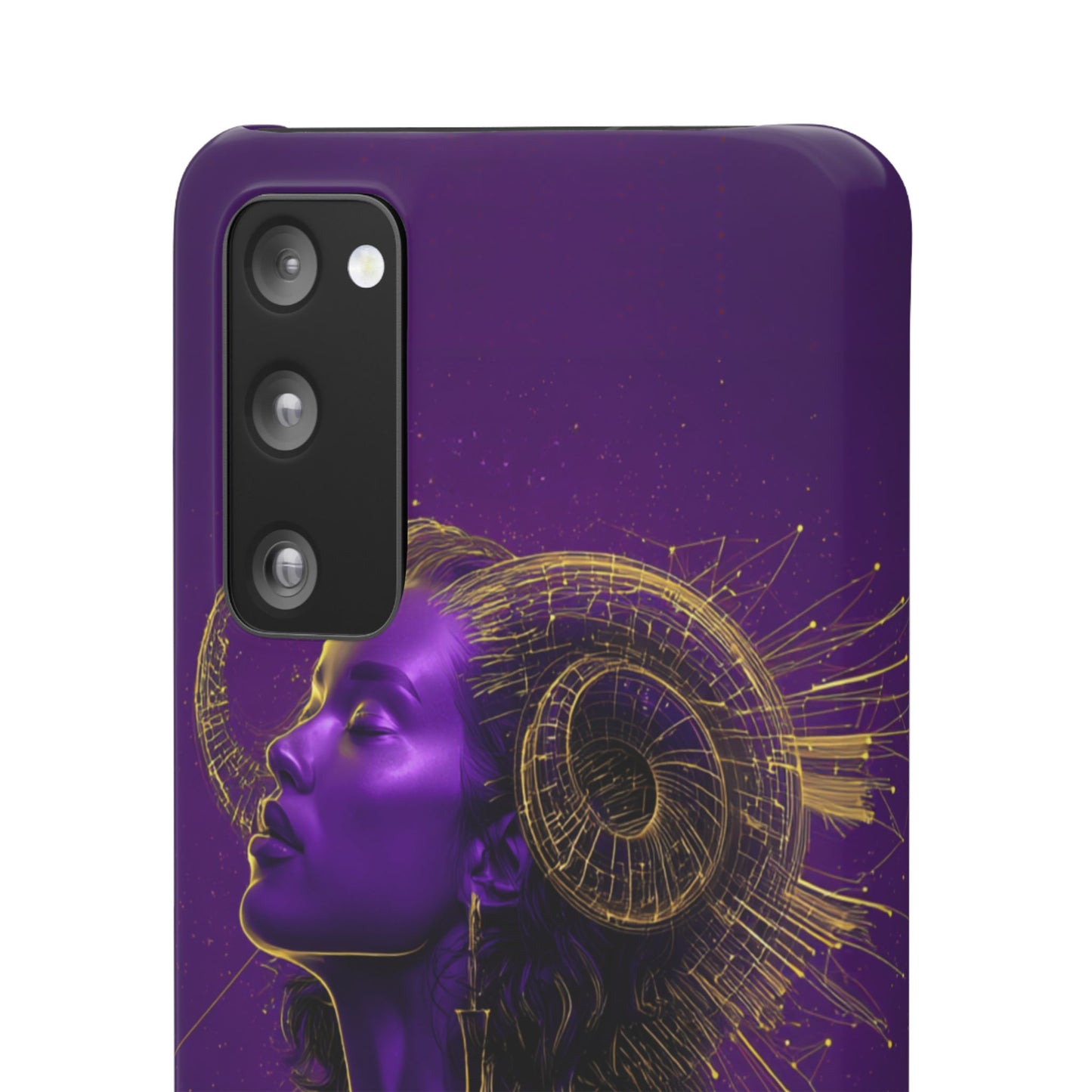 Purple Gold Celestial Virgo Snap Case and Protective Cover for Samsung and iPhone