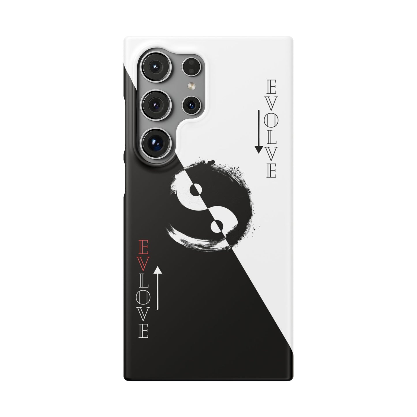 Yin Yang Evolve Black and White Snap Case Cover for iPhone and Samsung