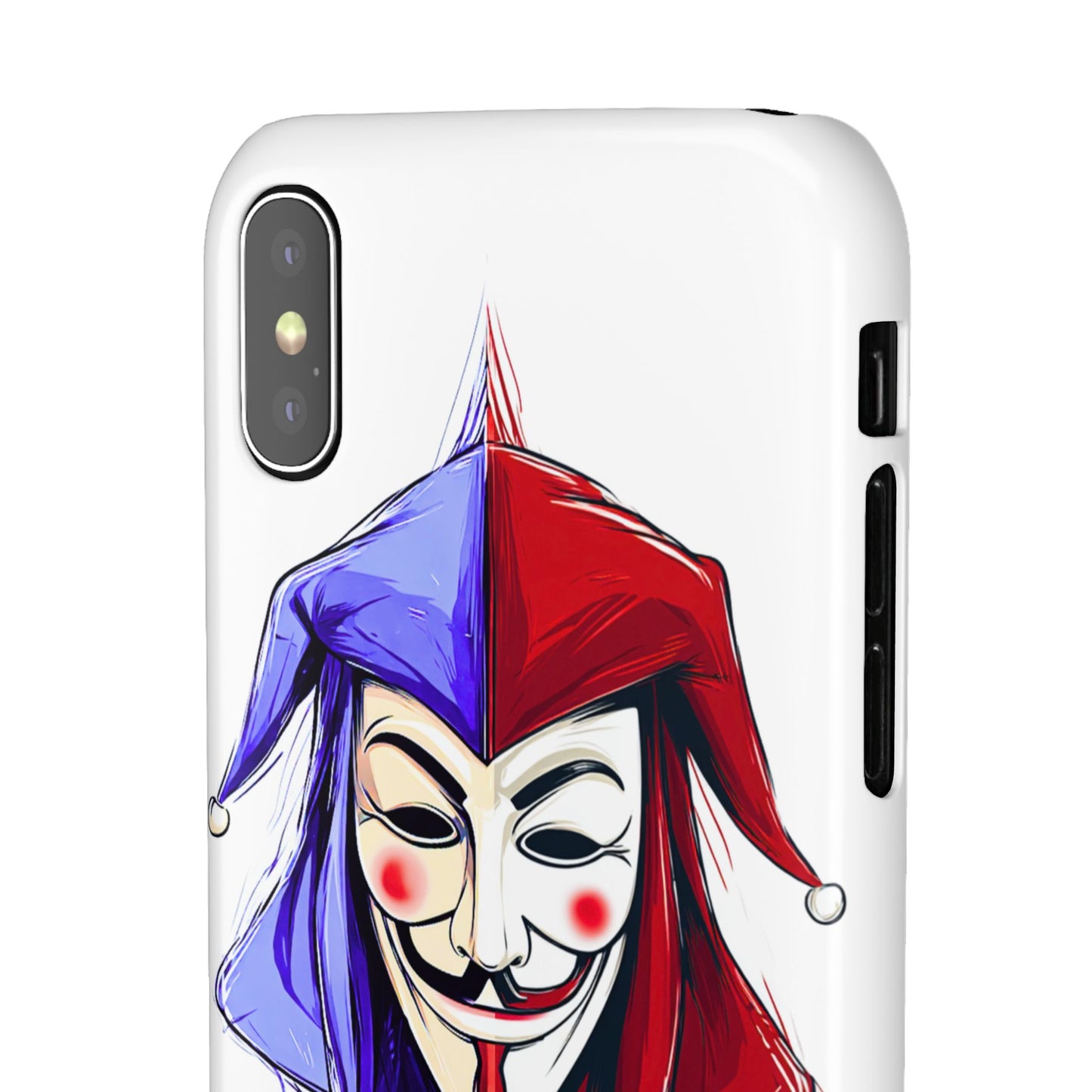 Joker & Anonimous Reunited Guy Fawkes Art Snap Case and Protective Phone Cover For iPhone and Samsung
