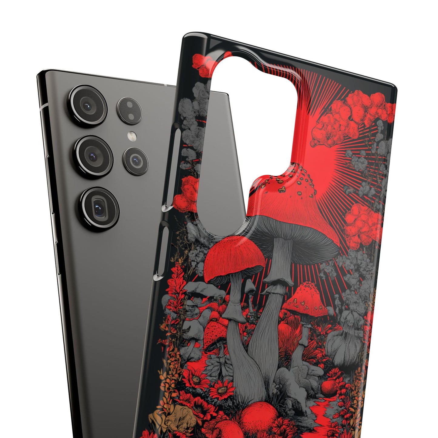 Fantasy Mushroom Snap Case Custom Phone Cover for iPhone and Samsung Mate and Glossy Avvialable