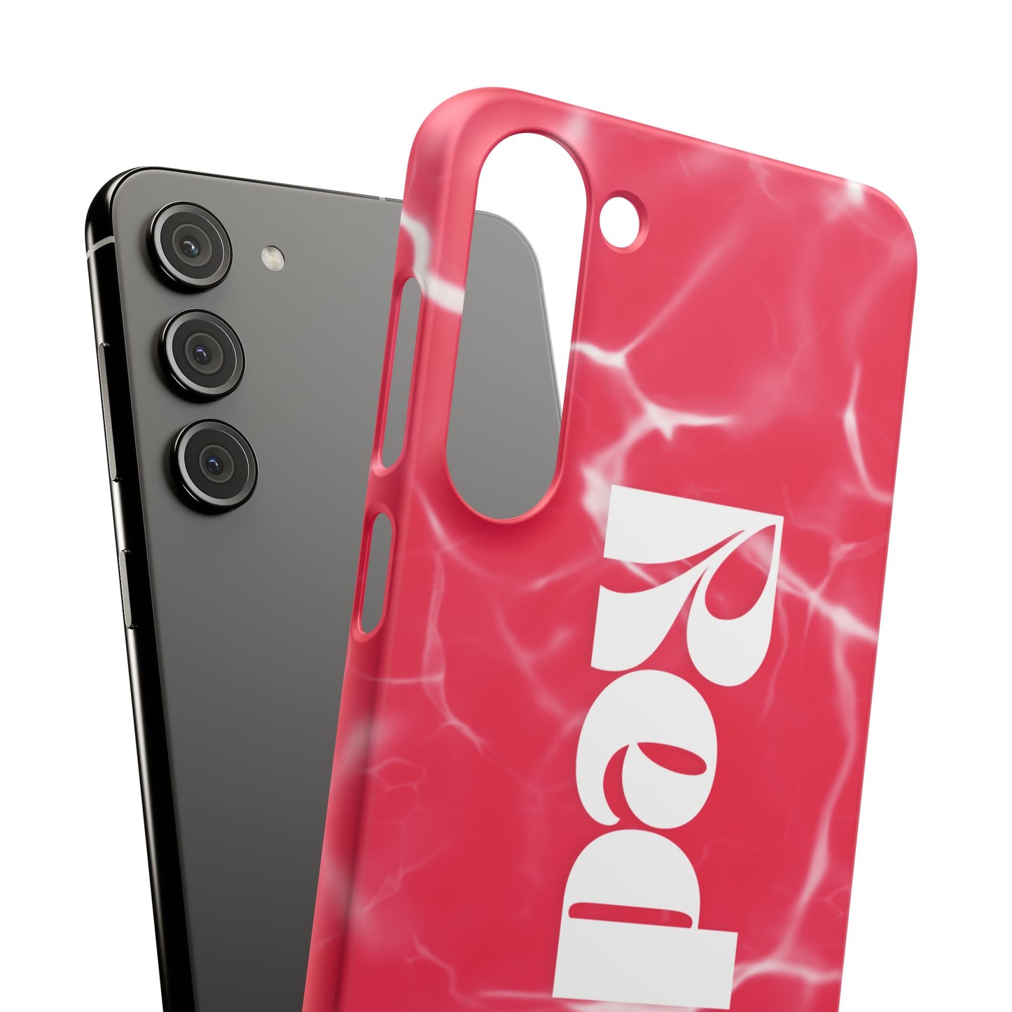 Vibrant Red Snap Case for iPhone, Trendy Phone Cover, Gift for Her, Summer Accessory, Stylish Tech Protection