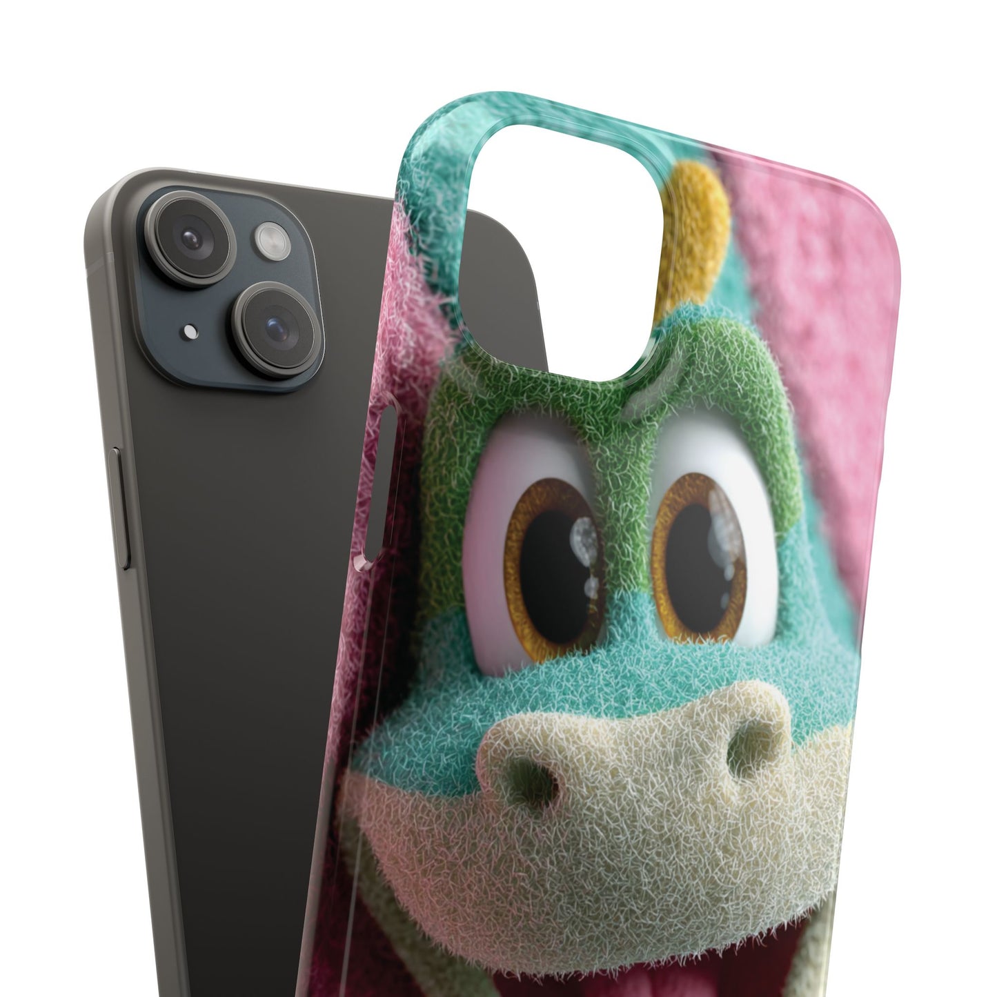 Fun Dino Snap Case for Kids | Cute Phone Cover | Colorful Mobile Accessory | Birthday Gift | Child's Tech Style