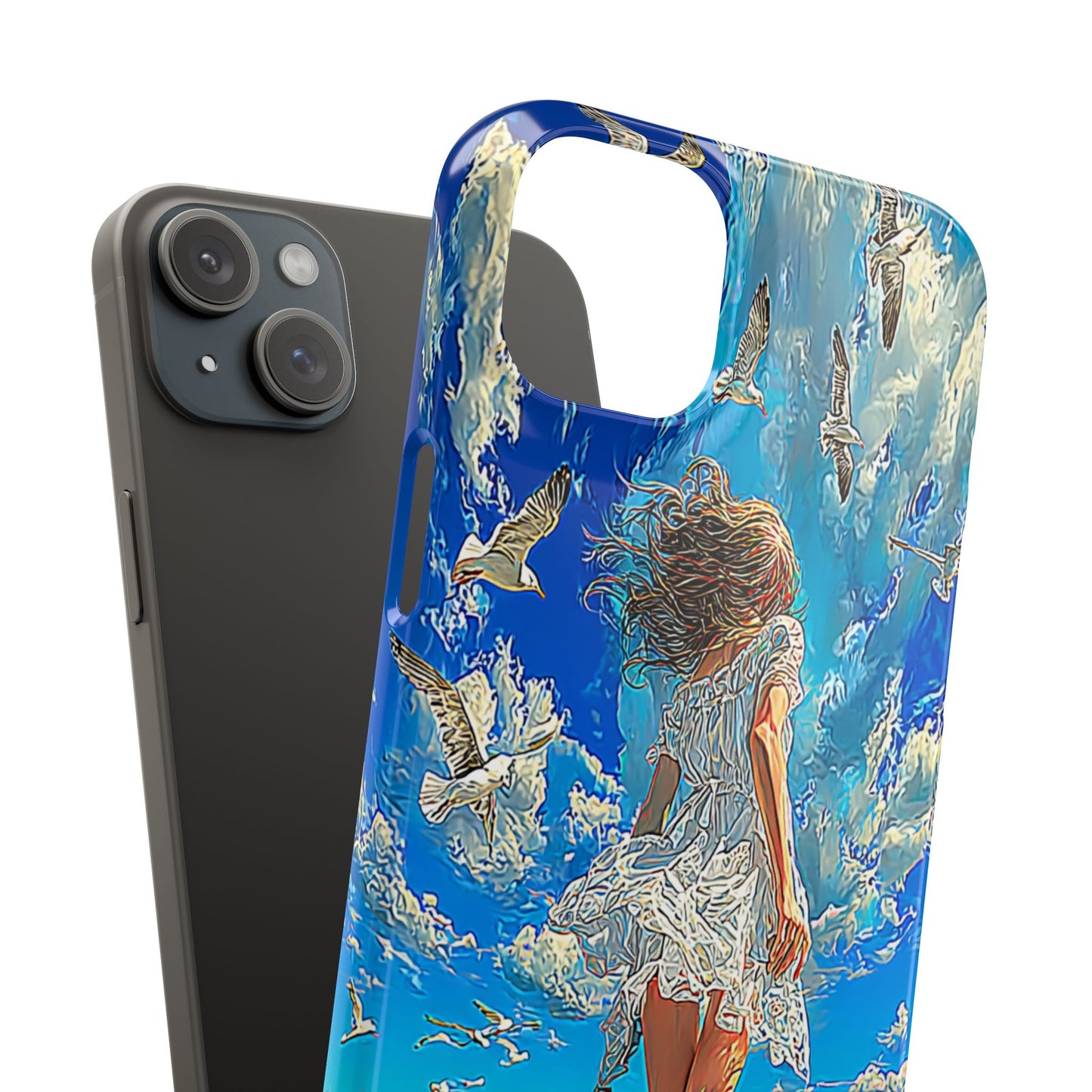 Dreamy Seaside Snap Case, Ocean Waves Phone Cover, Summer Vibe Gift, Cute Aesthetic Accessory, Beach Lover Case