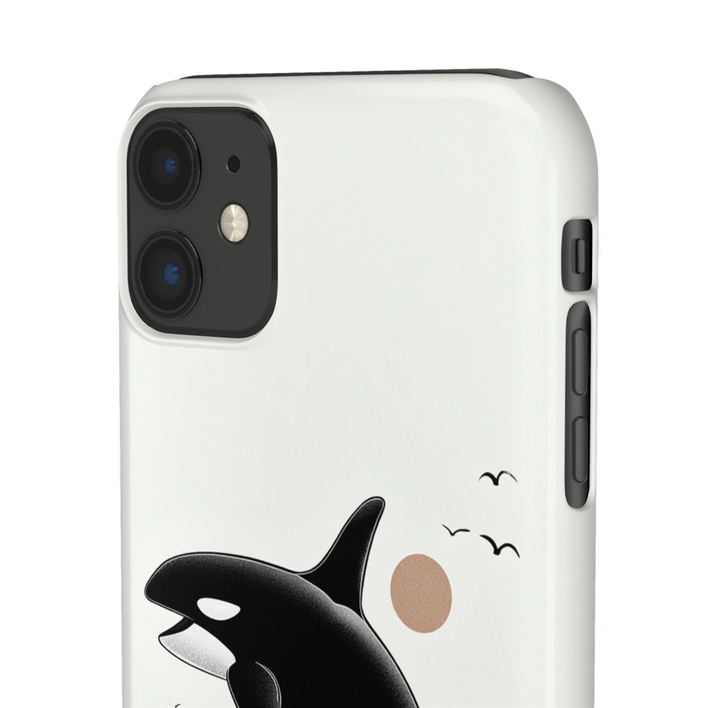 Whale Splash Phone Case | Ocean Lover Gift, Marine Art, Snap Cases, Cute Whale Design, Custom Phone Accessories