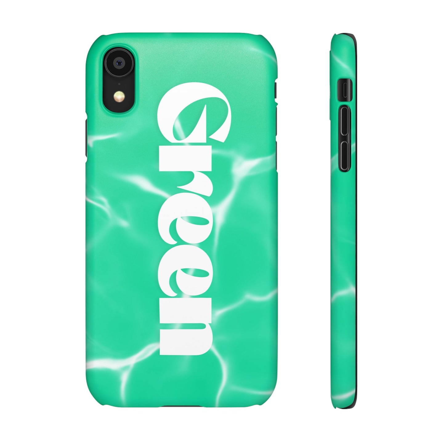 Aqua Pool Vibe Snap Case, Tropical Phone Cover, Summer Accessory, Trendy Gift for Friends, Beach Lover's Essential
