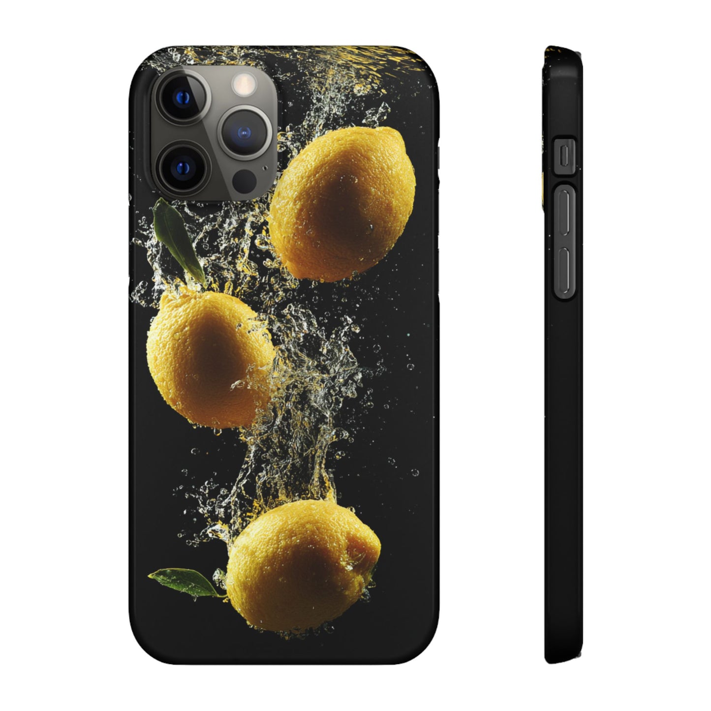 Lemon Splash Phone Case - Vibrant Snap Case, Fruit Lover Gift, Summer Vibes, Kitchen Decor, Unique Phone Accessories