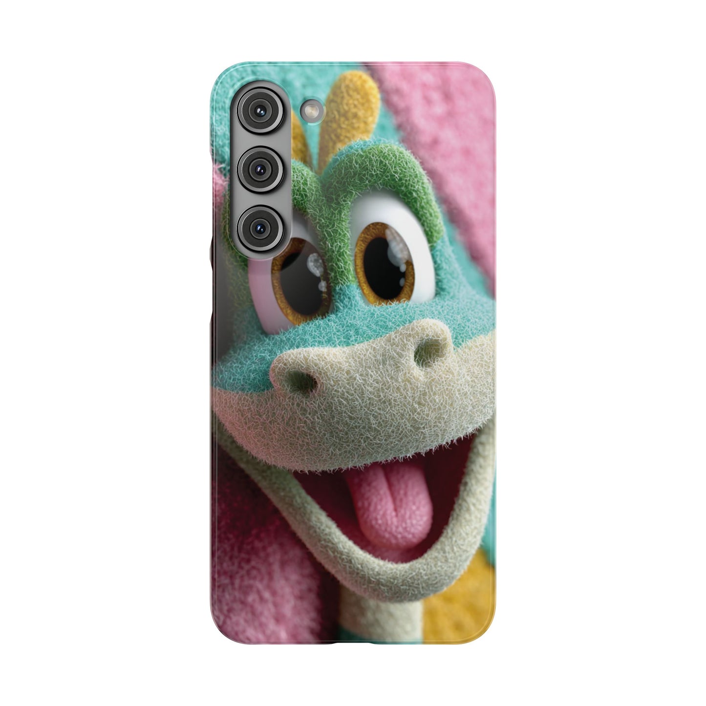 Fun Dino Snap Case for Kids | Cute Phone Cover | Colorful Mobile Accessory | Birthday Gift | Child's Tech Style