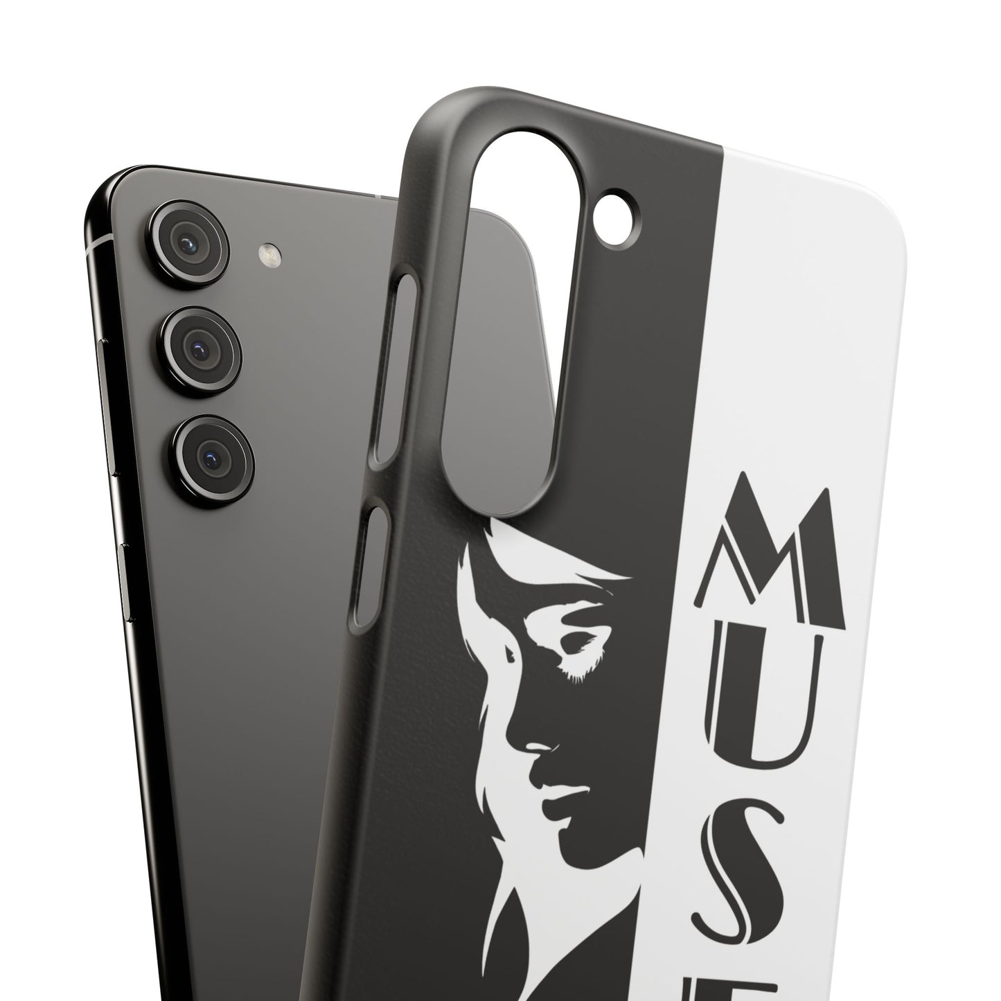Black And White Bold Muse Snap Case Cover for iPhone and Samsung