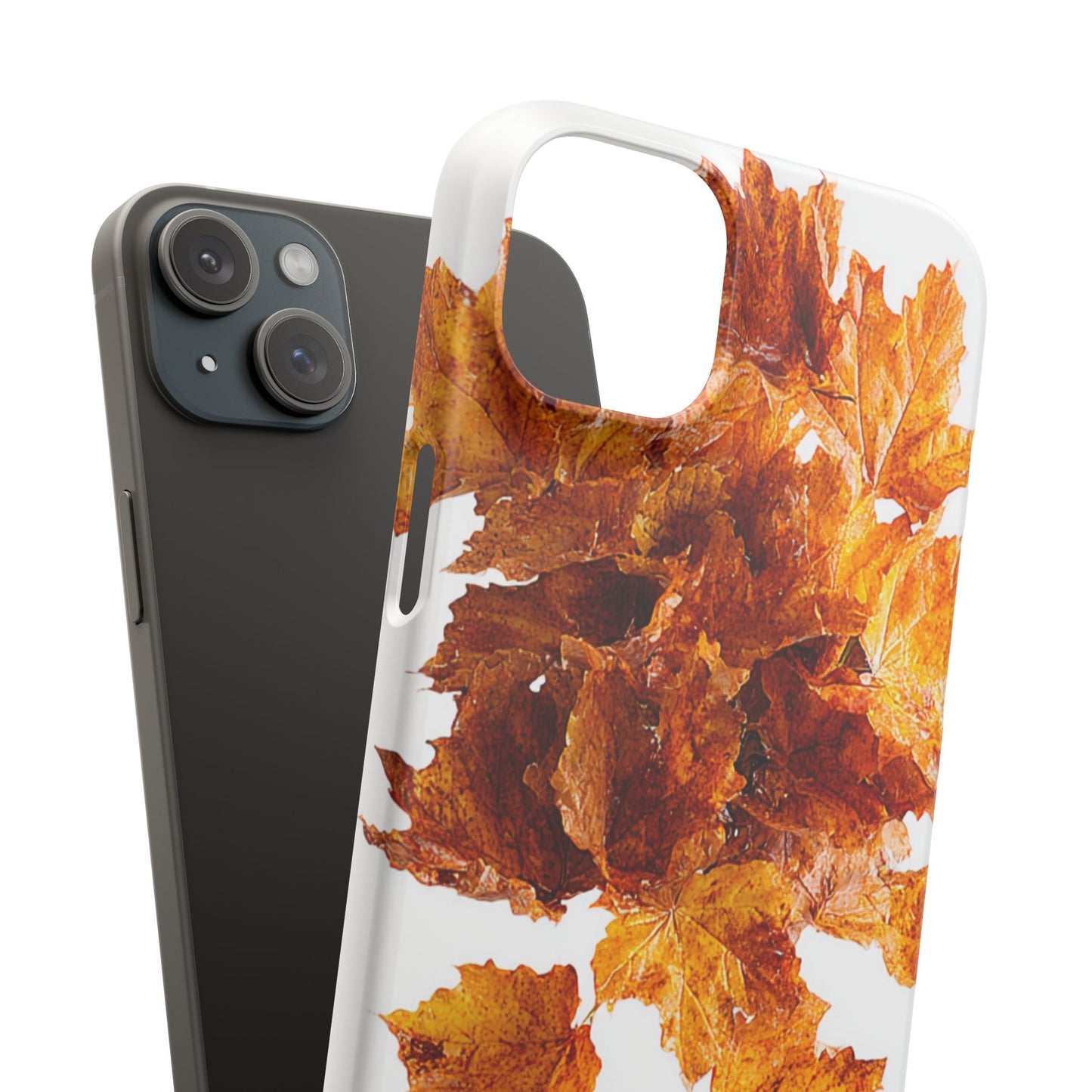 Autumn Leaf Phone Case | Fall Snap Cases, Phone Accessories, Nature Lover Gift, Seasonal Decor, Cozy Fall Vibes