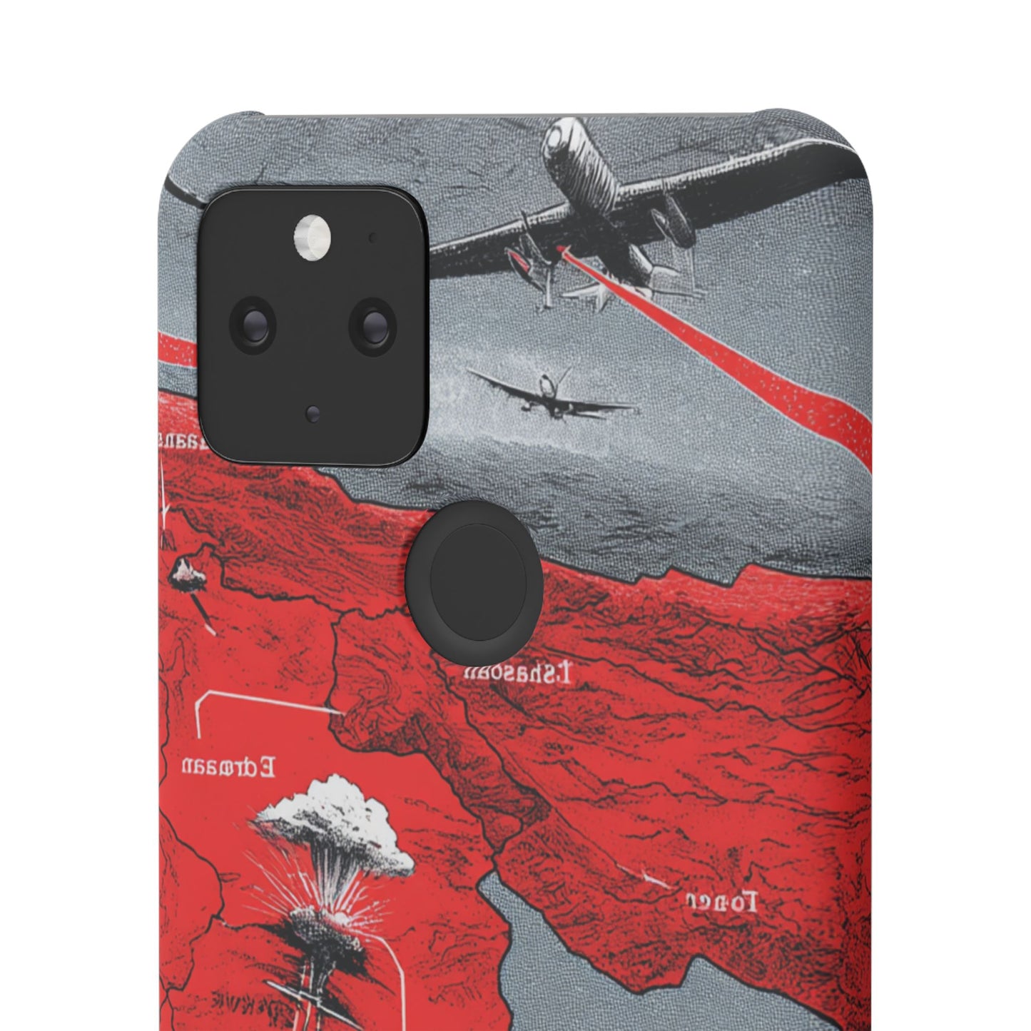 Bold Graphic Snap Case with Dramatic Design, Unique Phone Cover, Artistic Protection for iPhone, Trendy Gadget Gift, Edgy Tech Accessory