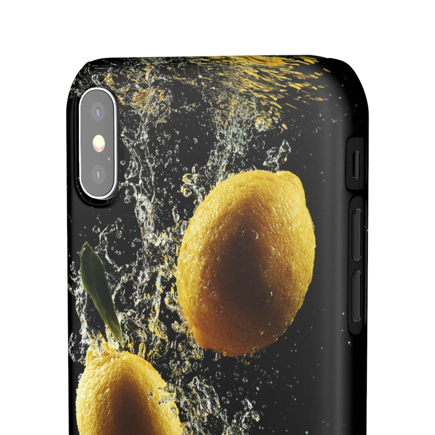 Lemon Splash Phone Case - Vibrant Snap Case, Fruit Lover Gift, Summer Vibes, Kitchen Decor, Unique Phone Accessories