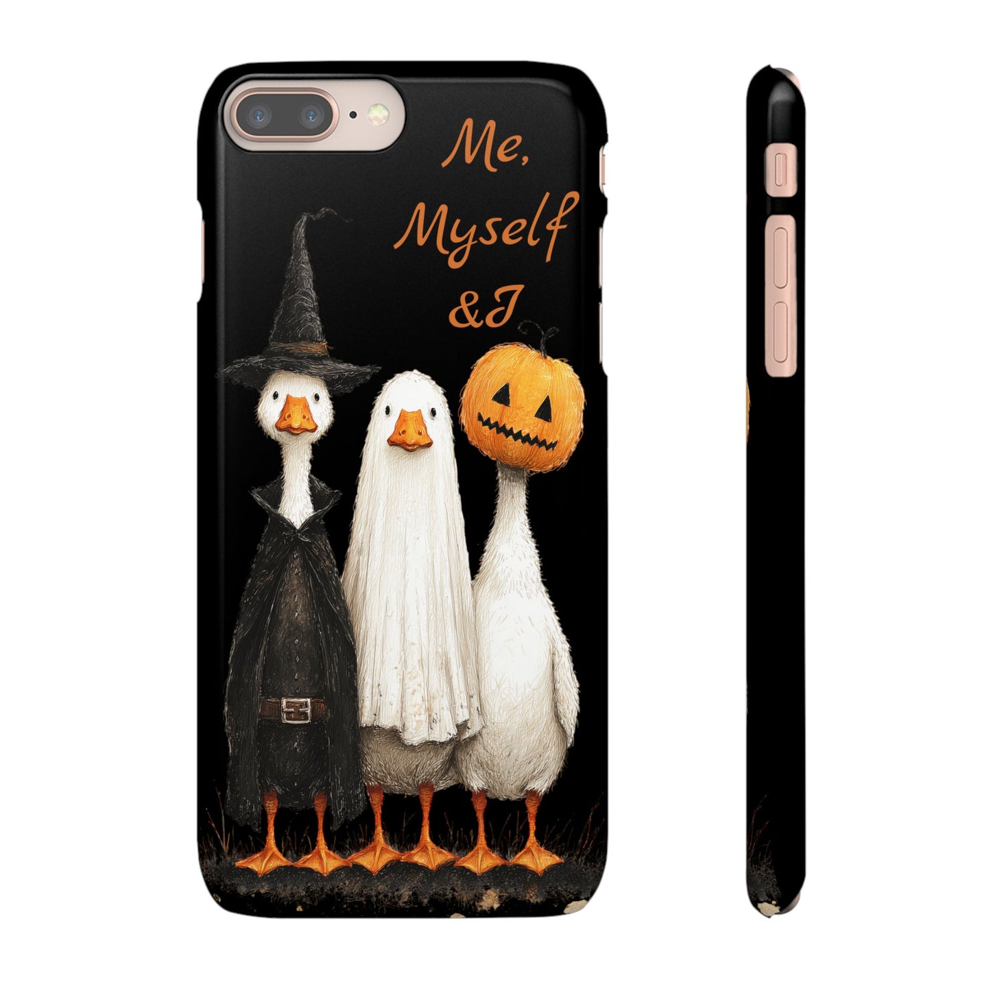 Halloween Goose Snap Case, Funny Goose Phone Case, Fall Accessories, Cute Halloween Gift, Me Myself & I Design