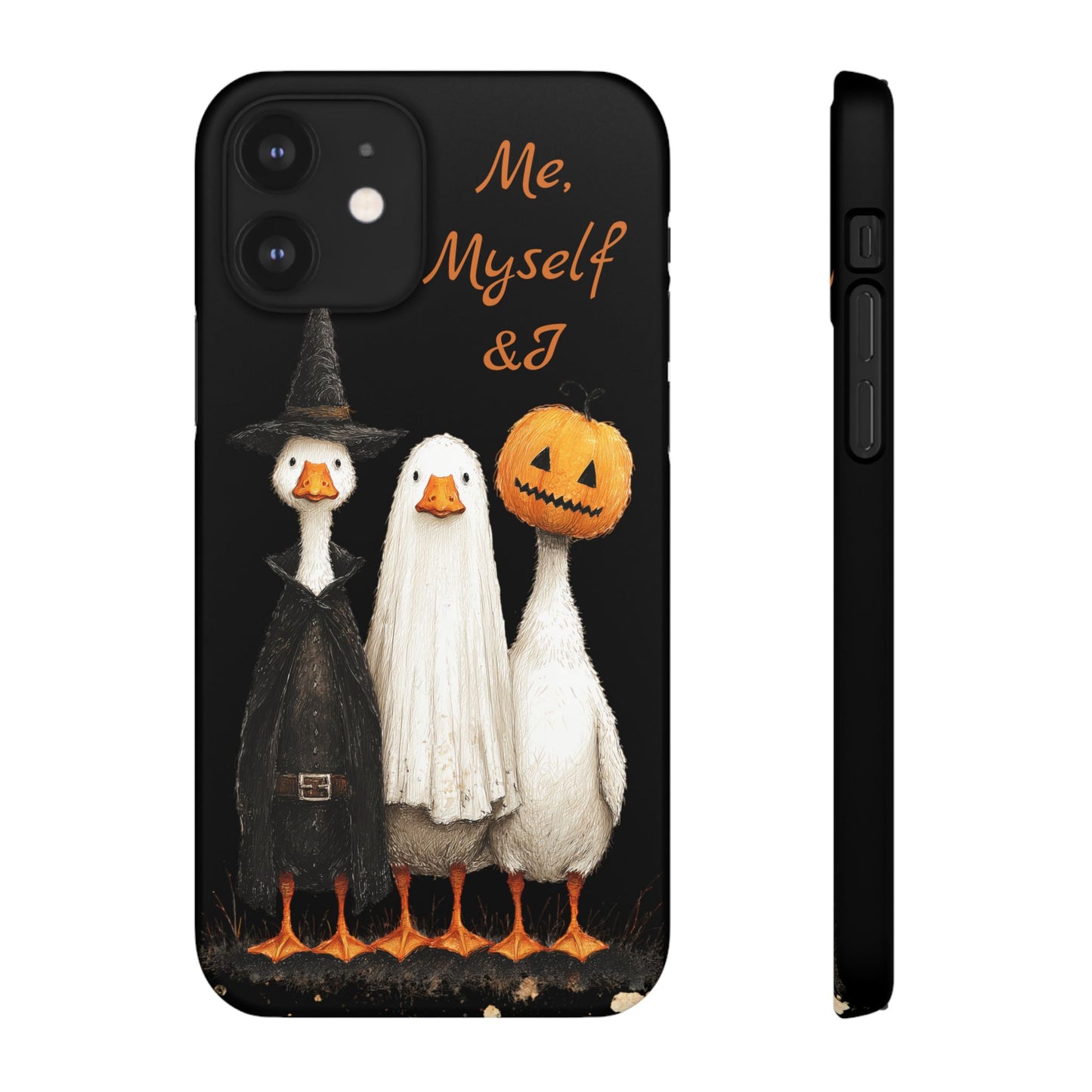 Halloween Goose Snap Case, Funny Goose Phone Case, Fall Accessories, Cute Halloween Gift, Me Myself & I Design