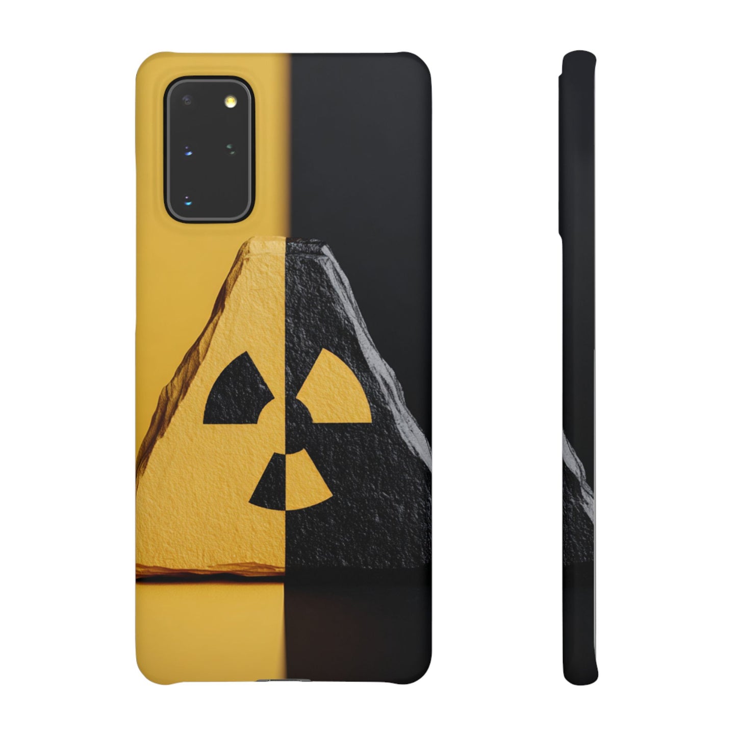 Bold Graphic Snap Case, Radiation Symbol Phone Cover, Trendy Phone Accessory, Unique Gift for Tech Lovers, Stylish Mobile Case