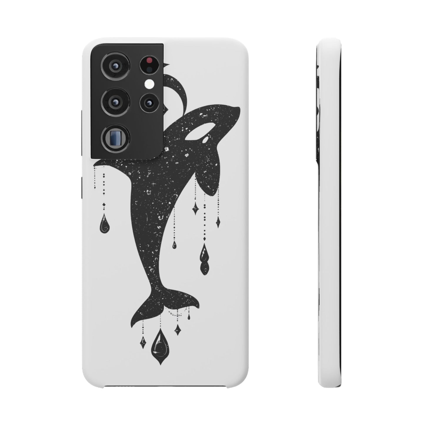 Celestial Orca Snap Case | Phone Cover, Whale Lover Gift, Cosmic Decor, Unique Art, Ocean Vibe