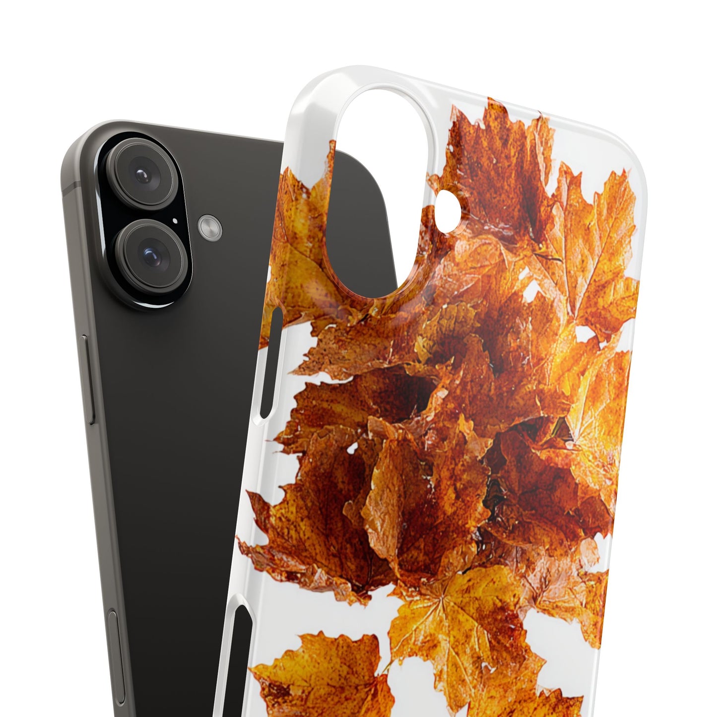 Autumn Leaf Phone Case | Fall Snap Cases, Phone Accessories, Nature Lover Gift, Seasonal Decor, Cozy Fall Vibes
