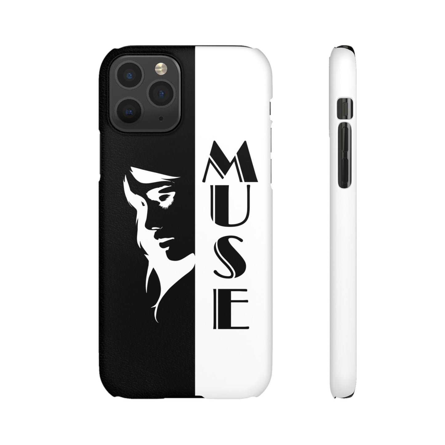 Black And White Bold Muse Snap Case Cover for iPhone and Samsung