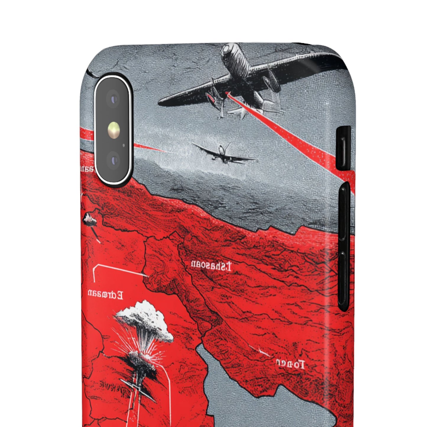 Bold Graphic Snap Case with Dramatic Design, Unique Phone Cover, Artistic Protection for iPhone, Trendy Gadget Gift, Edgy Tech Accessory