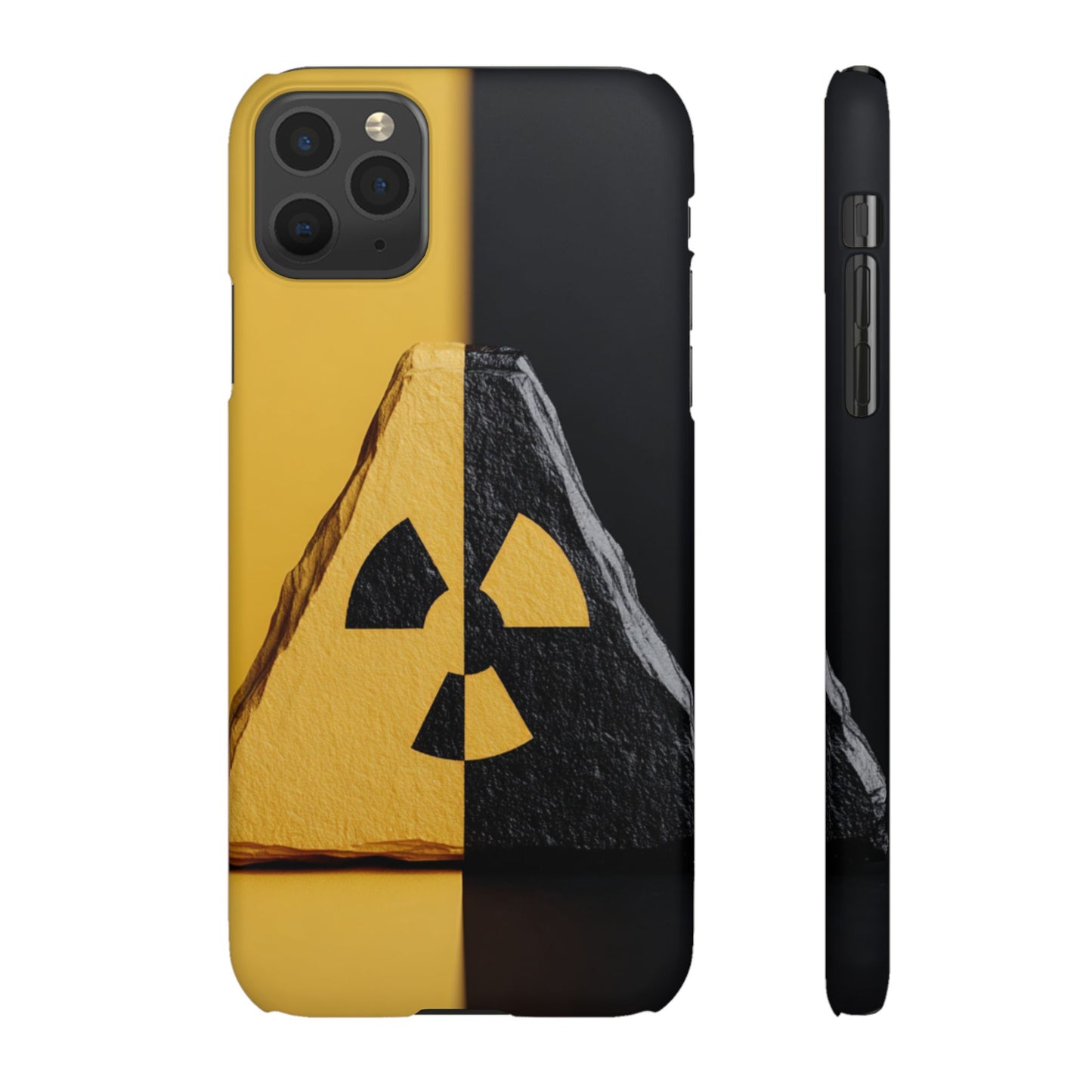 Bold Graphic Snap Case, Radiation Symbol Phone Cover, Trendy Phone Accessory, Unique Gift for Tech Lovers, Stylish Mobile Case