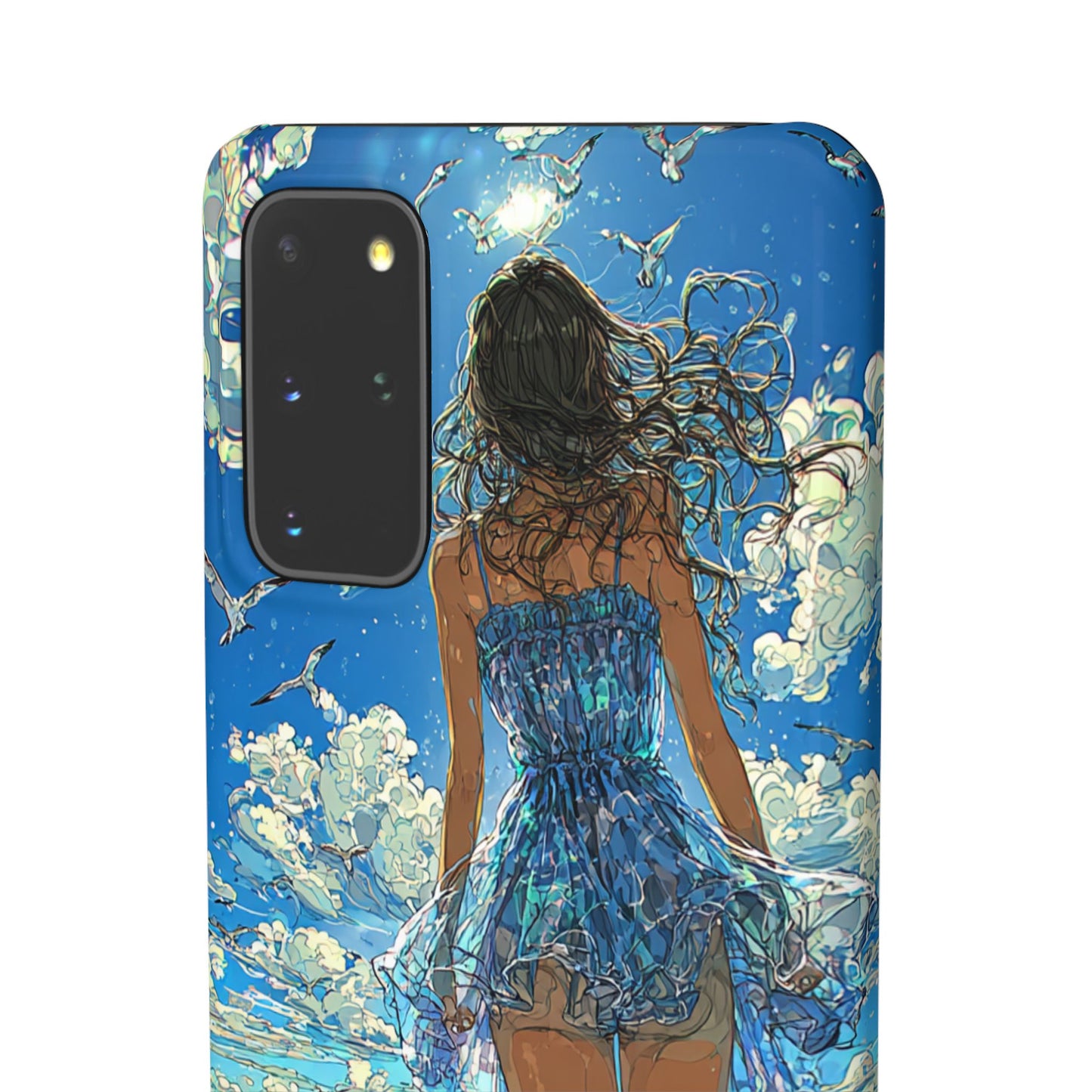Summer Breeze Snap Case, Ocean Art Phone Cover, Beach Vibes Cell Case, Gift for Her, Custom Phone Accessory