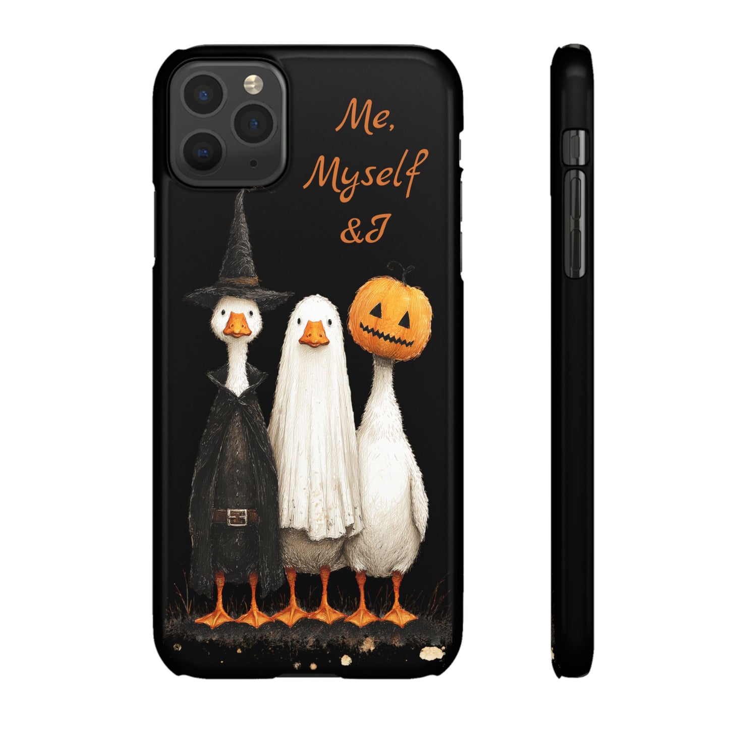 Halloween Goose Snap Case, Funny Goose Phone Case, Fall Accessories, Cute Halloween Gift, Me Myself & I Design