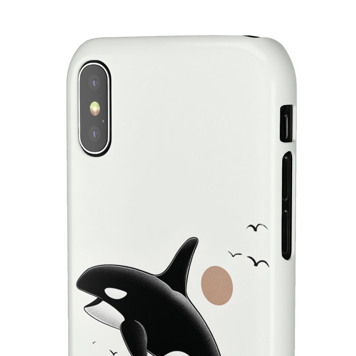 Whale Splash Phone Case | Ocean Lover Gift, Marine Art, Snap Cases, Cute Whale Design, Custom Phone Accessories