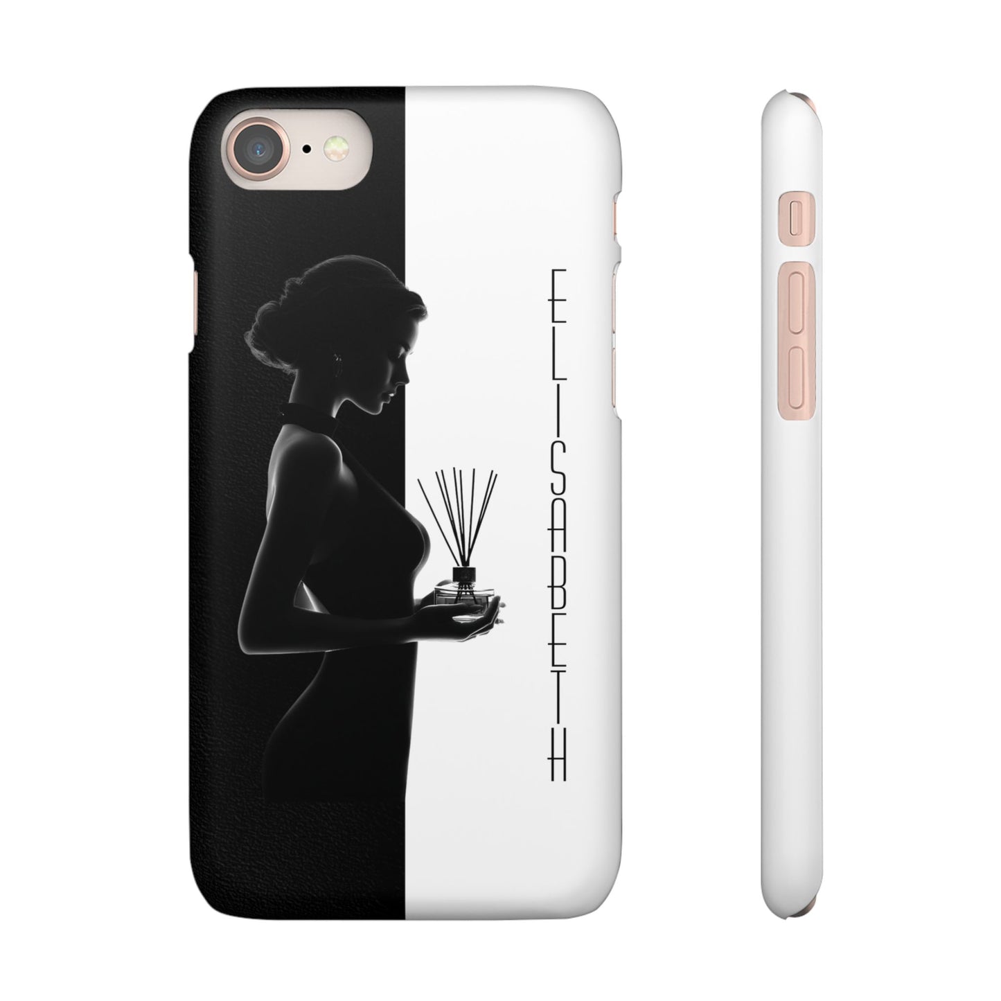 Custom Black and White Snap Case for Women Phone Cover for iPhone and Samsung