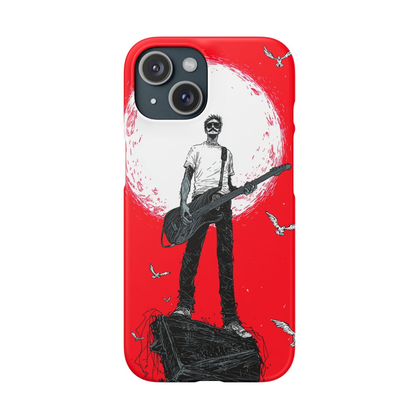 Rock & Roll Snap Cases - Music Lover's Phone Protection, Edgy Art, Gift for Guitarists, Cool Accessory for Teens